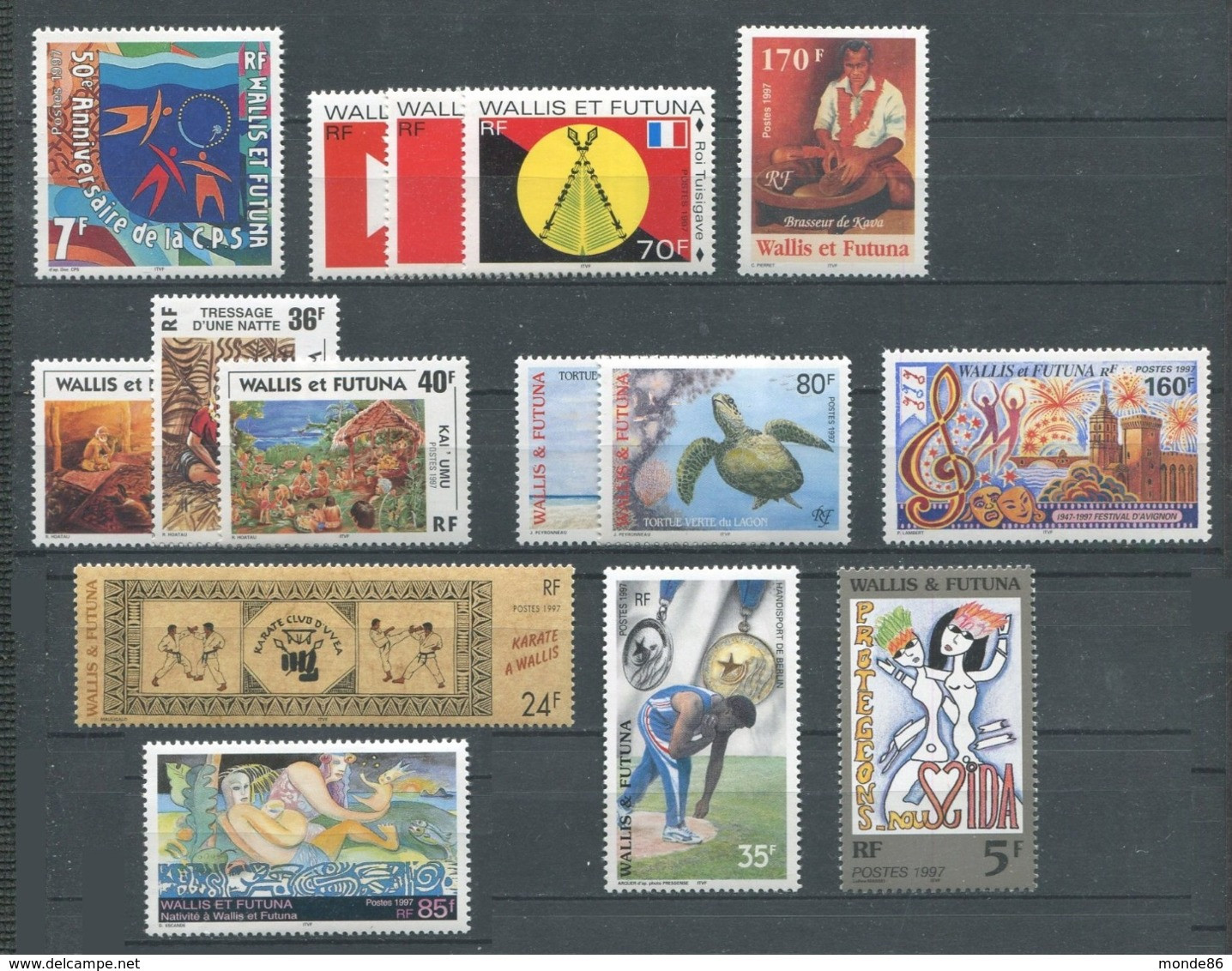 WALLIS & FUTUNA - Année Complète 1997 **  - PA & BF Inclus - Annate Complete