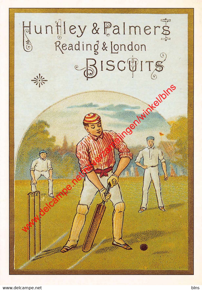 Huntley & Palmers - Reading & London - Biscuits - Cricket - Retro Affiche - Cricket