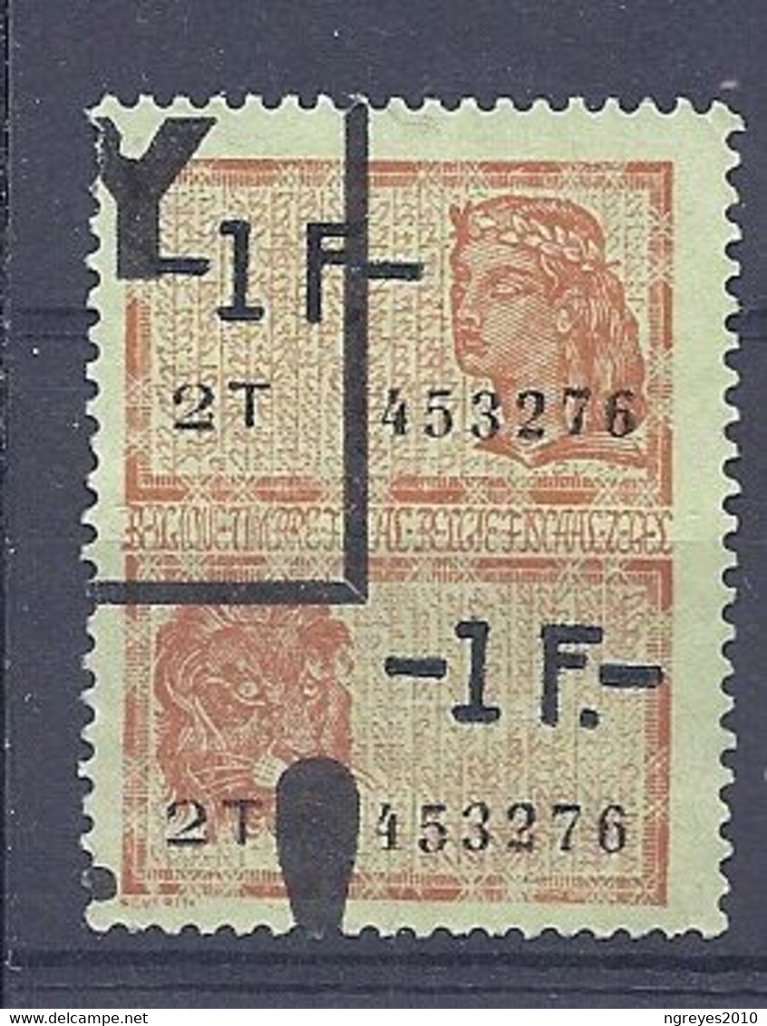 210038763  BELGICA. YVERT   FISCAL - Timbres