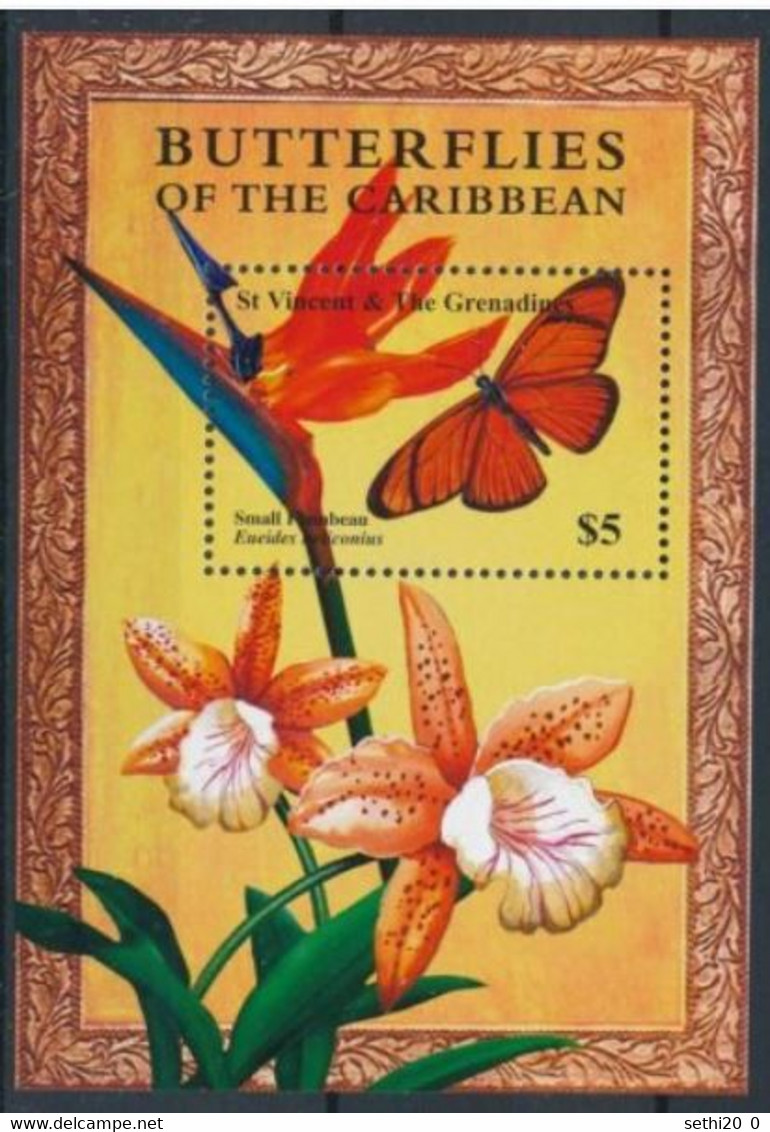 Saint Vincent Grenadines  Fleurs Flowers Strelitzia Reginae  MNH - Andere & Zonder Classificatie