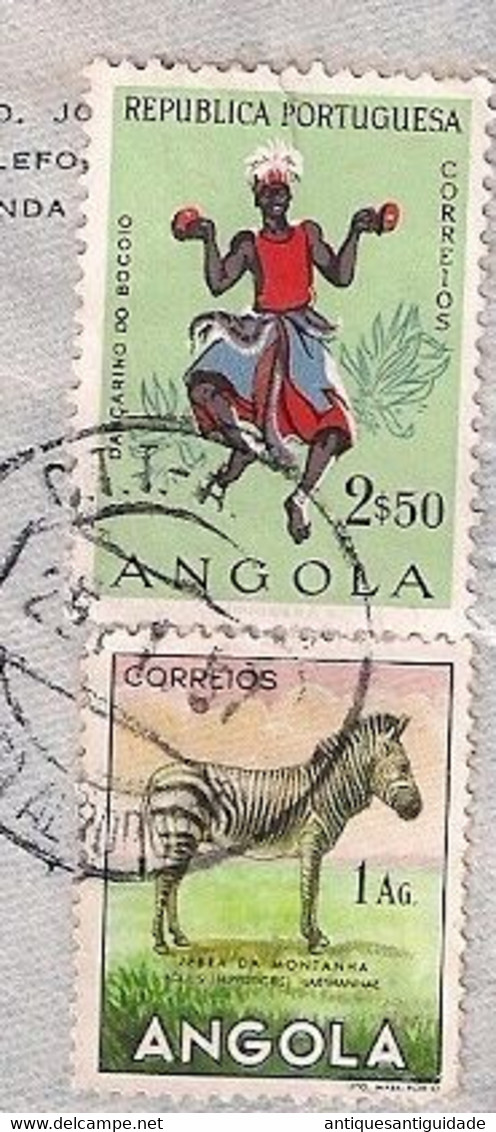 1957 - Airmail - Luanda Angola To Foz Do Douro Portugal. - Covers & Documents