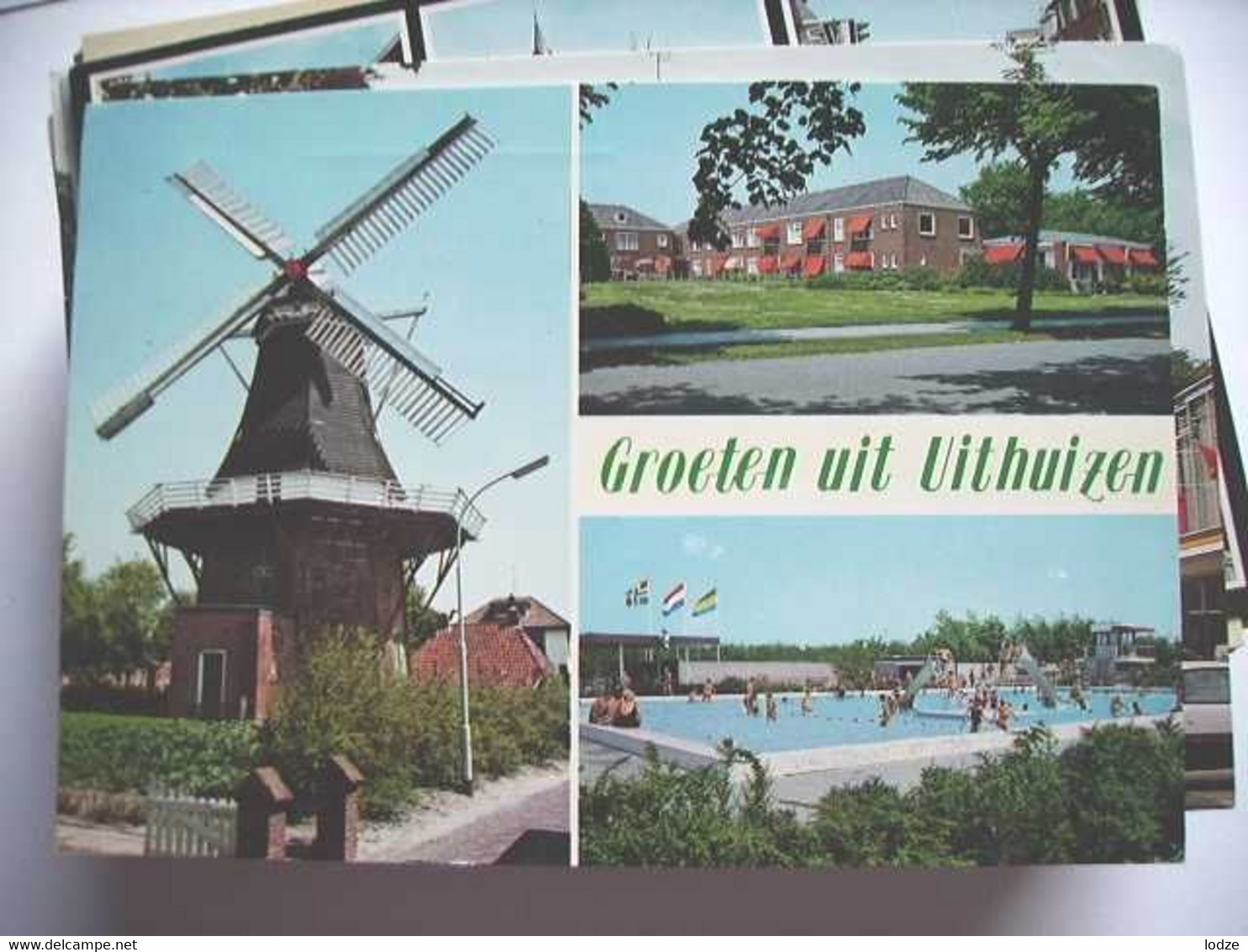 Nederland Holland Pays Bas Uithuizen Met Molen En Zwembad - Uithuizen