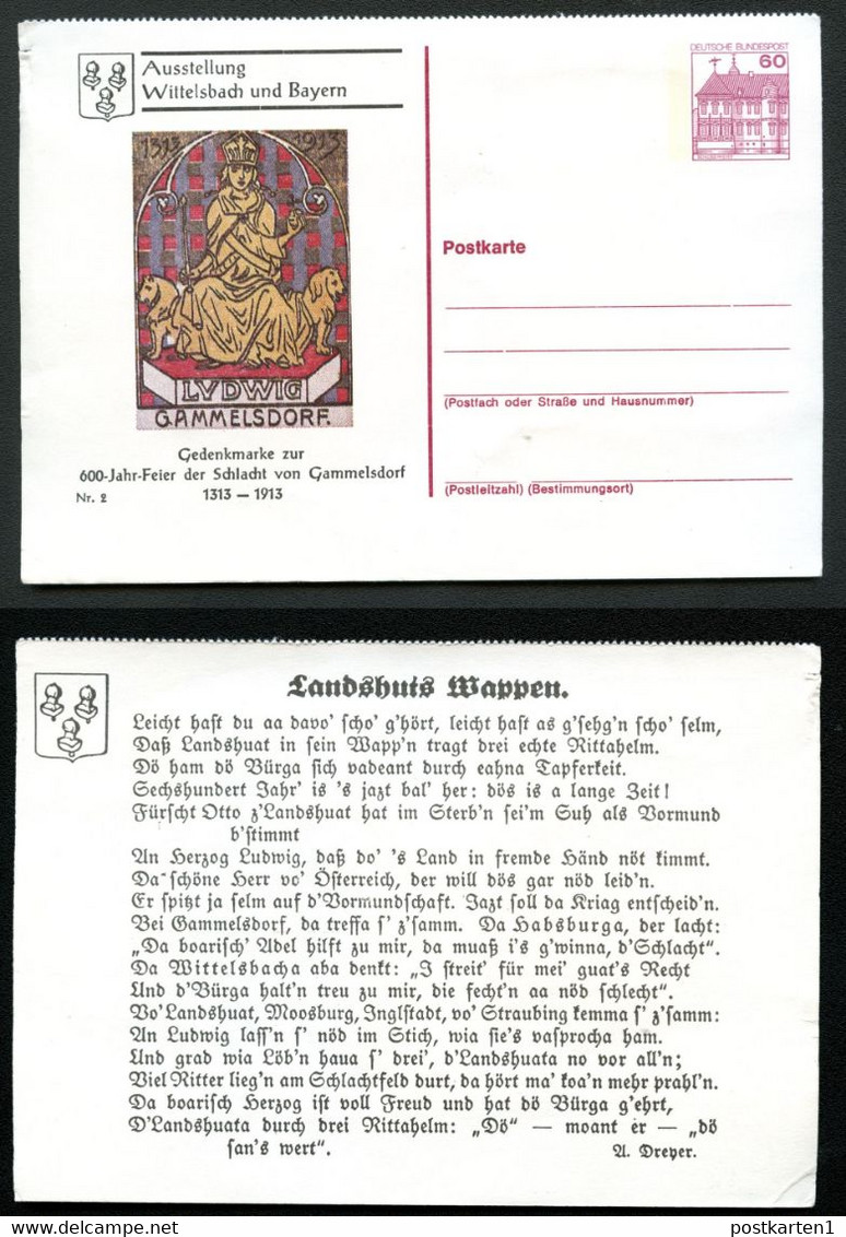 Bund PP106 B2/035 WAPPEN LANDSHUT 1980 NGK 4,00 € - Privé Postkaarten - Ongebruikt