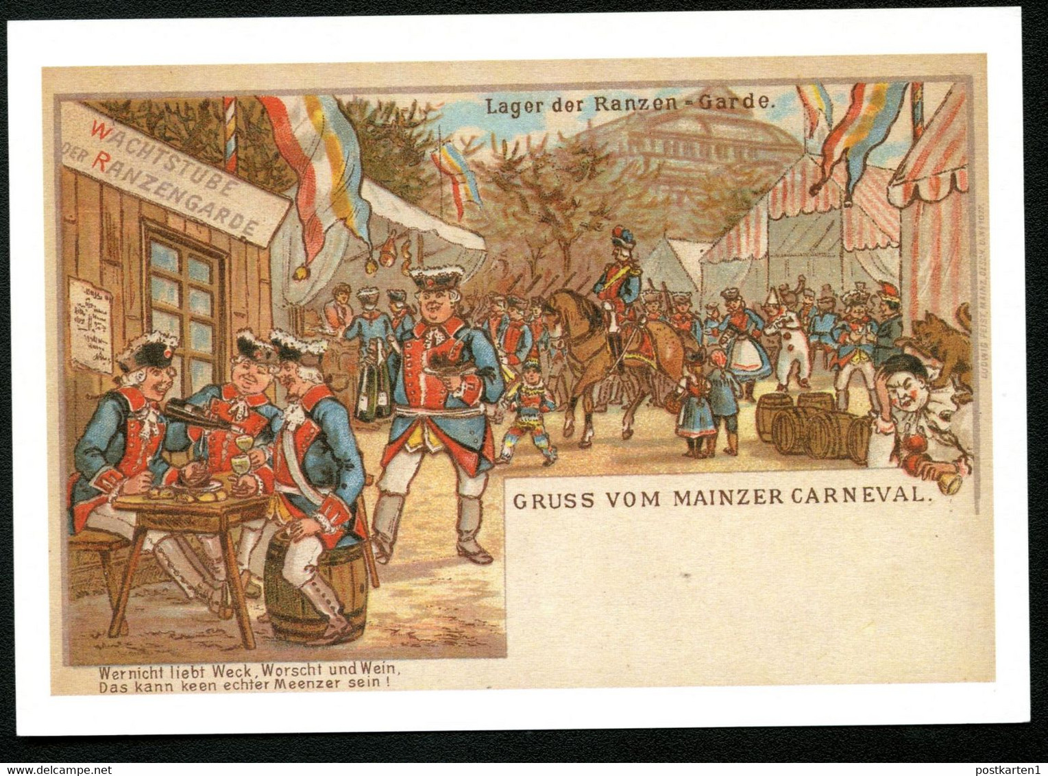 Bund PP106 B2/039 KARNEVAL Mainz 1987 - Cartes Postales Privées - Neuves