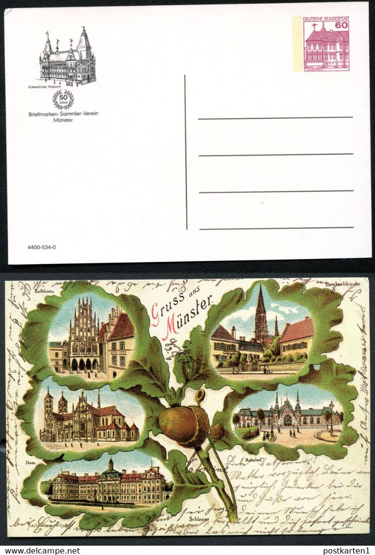Bund PP106 B2/044 ANSICHTEN MÜNSTER 1986 - Privé Postkaarten - Ongebruikt