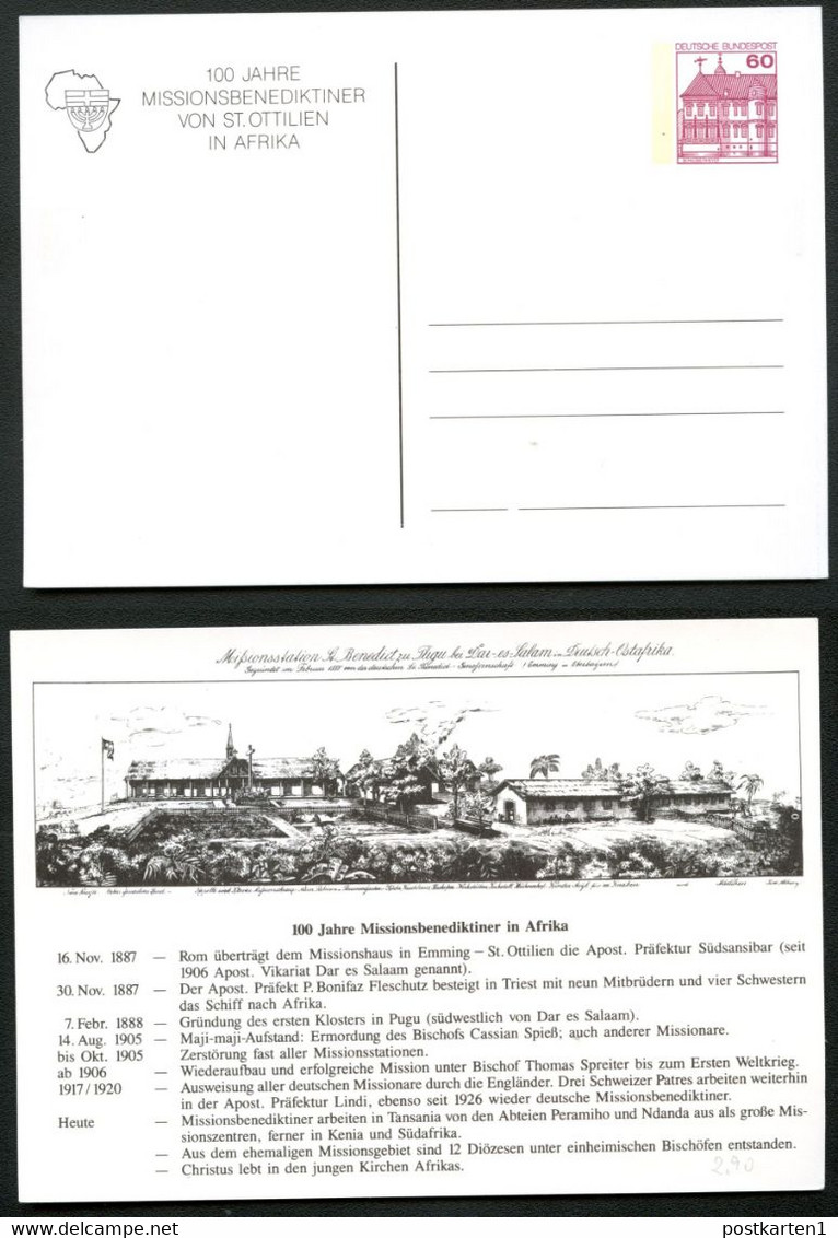 Bund PP106 B2/053 MISSIONSBENEDIKTINER AFRIKA DARESSALAM St. Ottilien 1987 - Cartes Postales Privées - Neuves