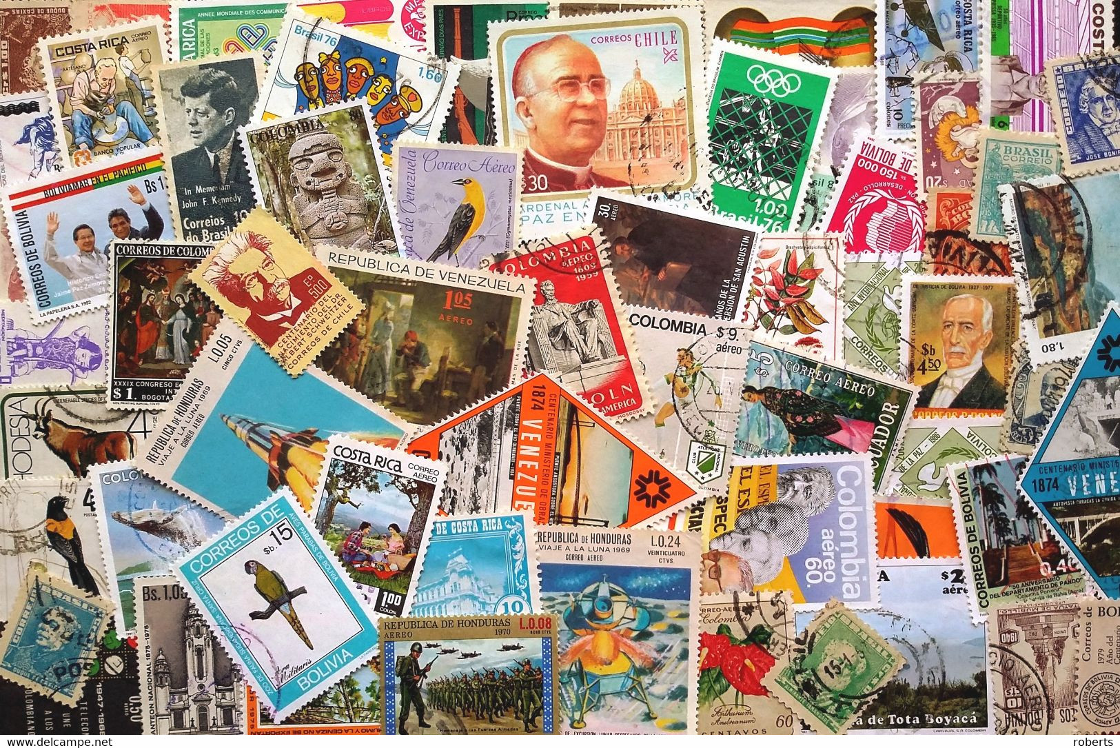 Latin America, 100 Different Used Stamps. (461c) - Lots & Kiloware (max. 999 Stück)