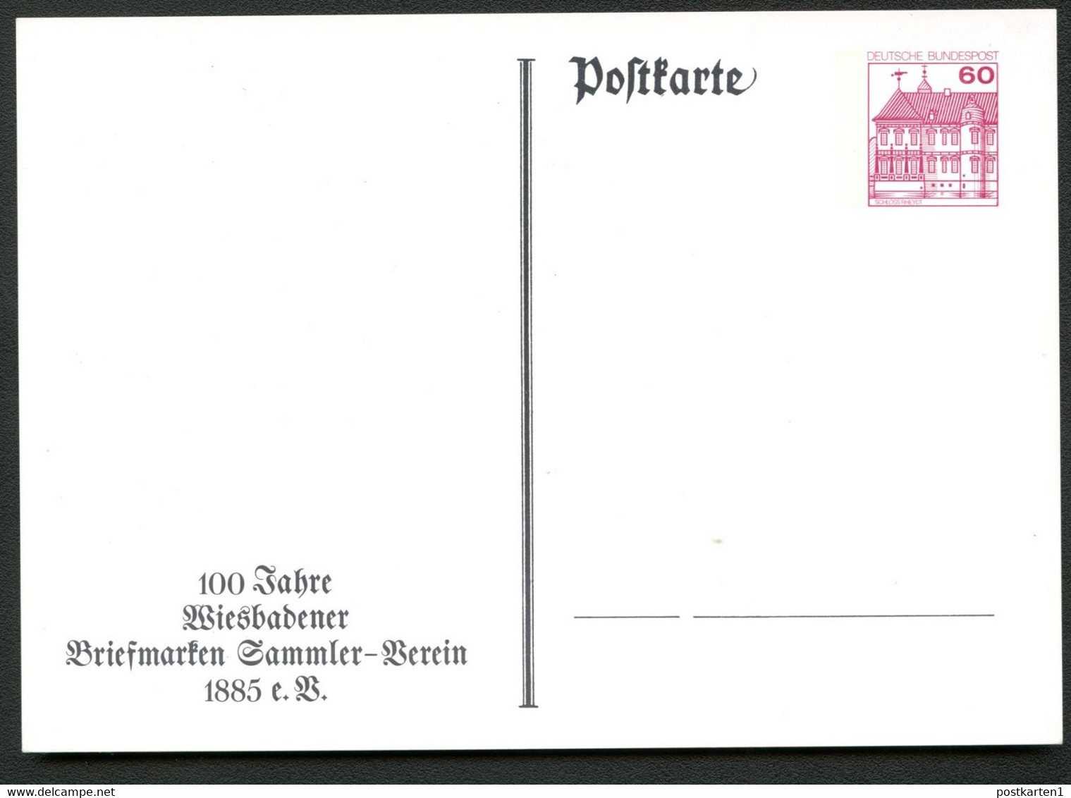 Bund PP106 B2/061 BRIEFMARKE MAURITIUS Mi. #2 Wiesbaden 1985 - Privatpostkarten - Ungebraucht