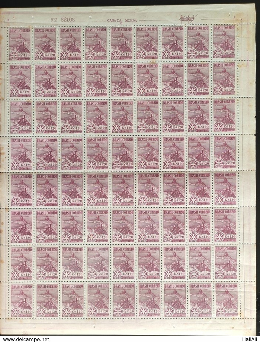 A 64 Brazil Stamp Convention International Rotary Club Rio De Janeiro 1948 Sheet - Other & Unclassified