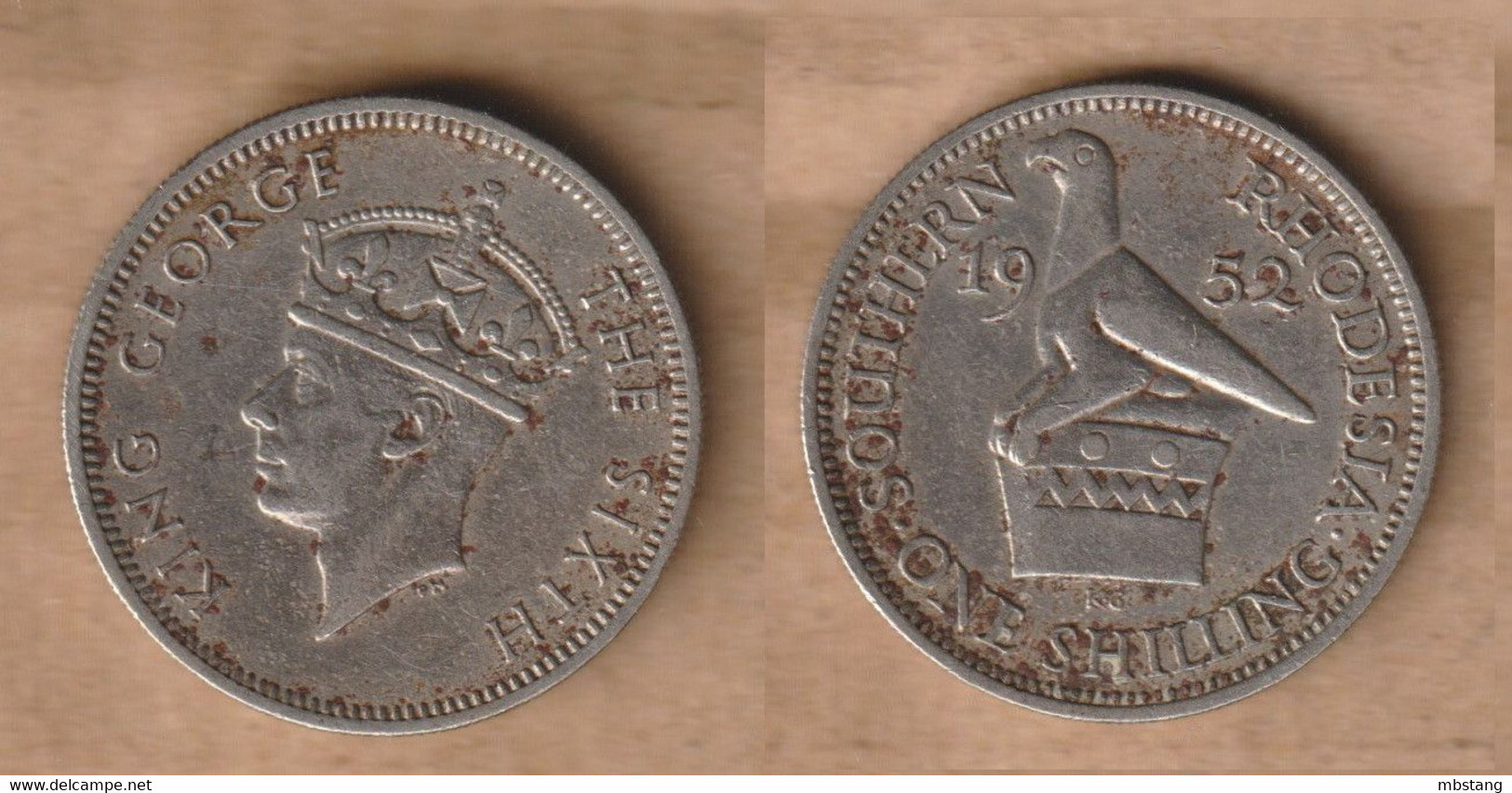 RODESIA 1 Shilling -1952 Copper-nickel • 5.65 G • ⌀ 23.5 Mm KM# 22, Schön# 24 - Rhodesia