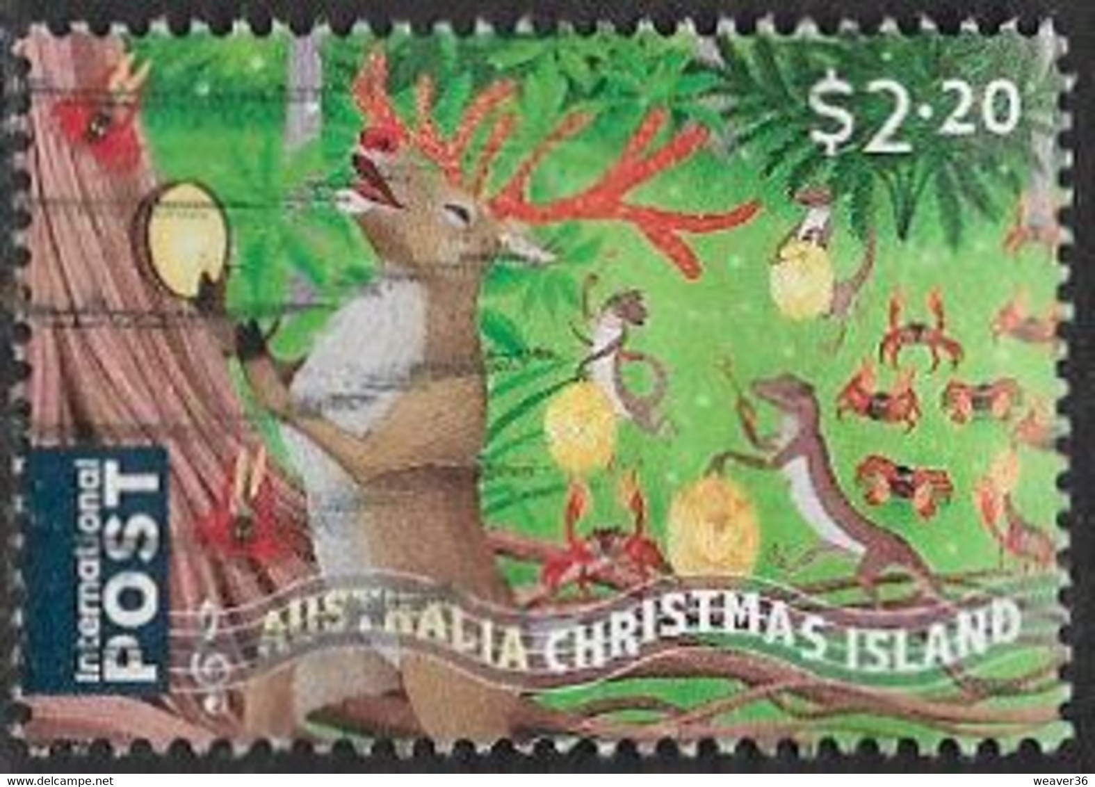 Christmas Island 2020 Christmas $2.20 Sheet Stamp Good/fine Used [39/31722A/ND] - Christmas Island