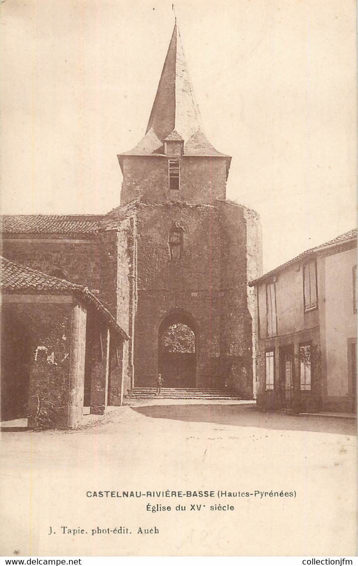 CPA FRANCE 65 " Castelnau Rivière Basse, L'église". - Castelnau Riviere Basse