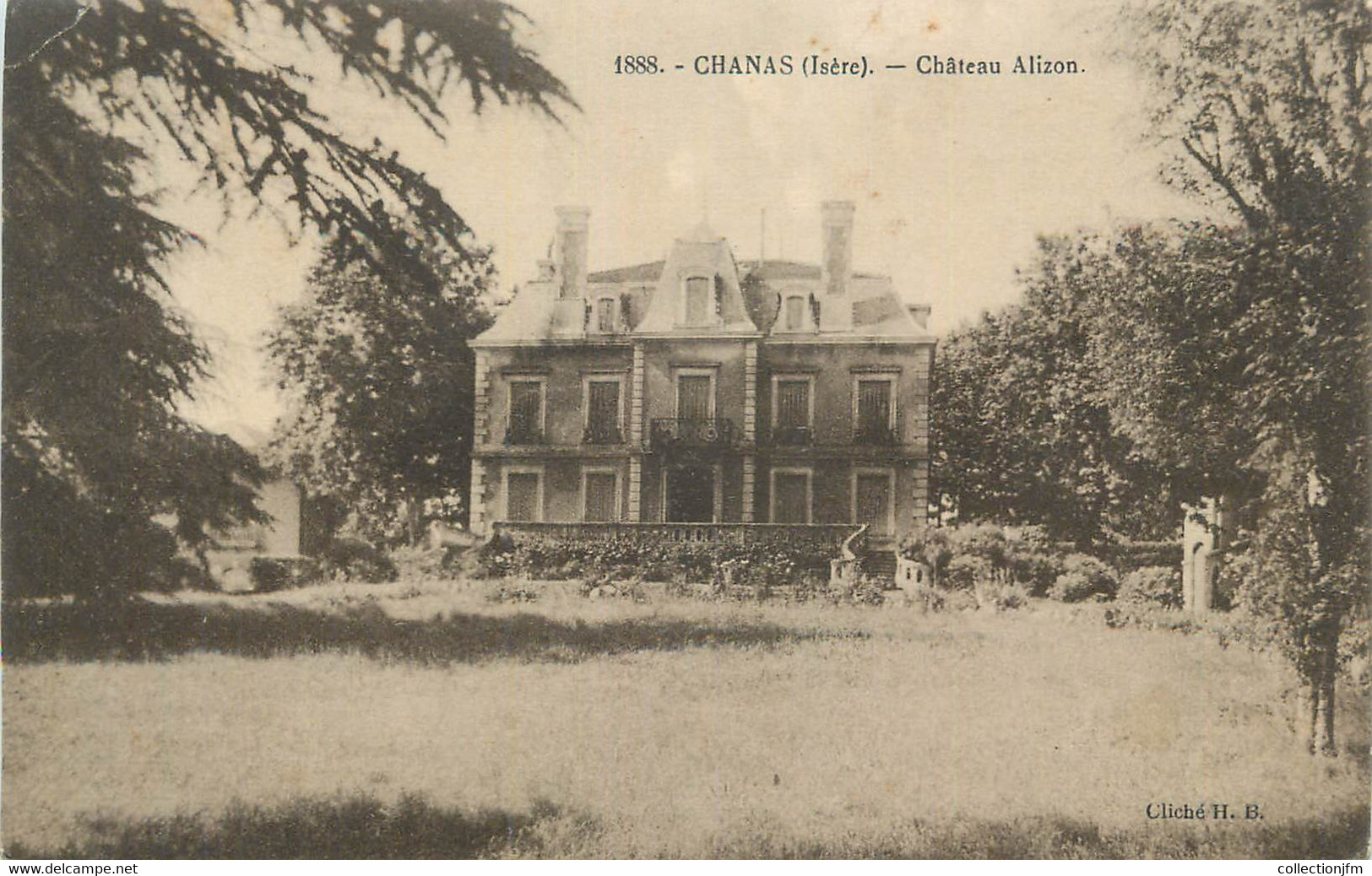 CPA FRANCE 38 " Chanas, Château Alizon". - Chanas