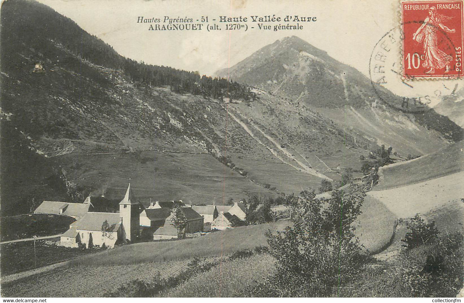 CPA FRANCE 65 " Aragnouet, Vue Générale". - Aragnouet