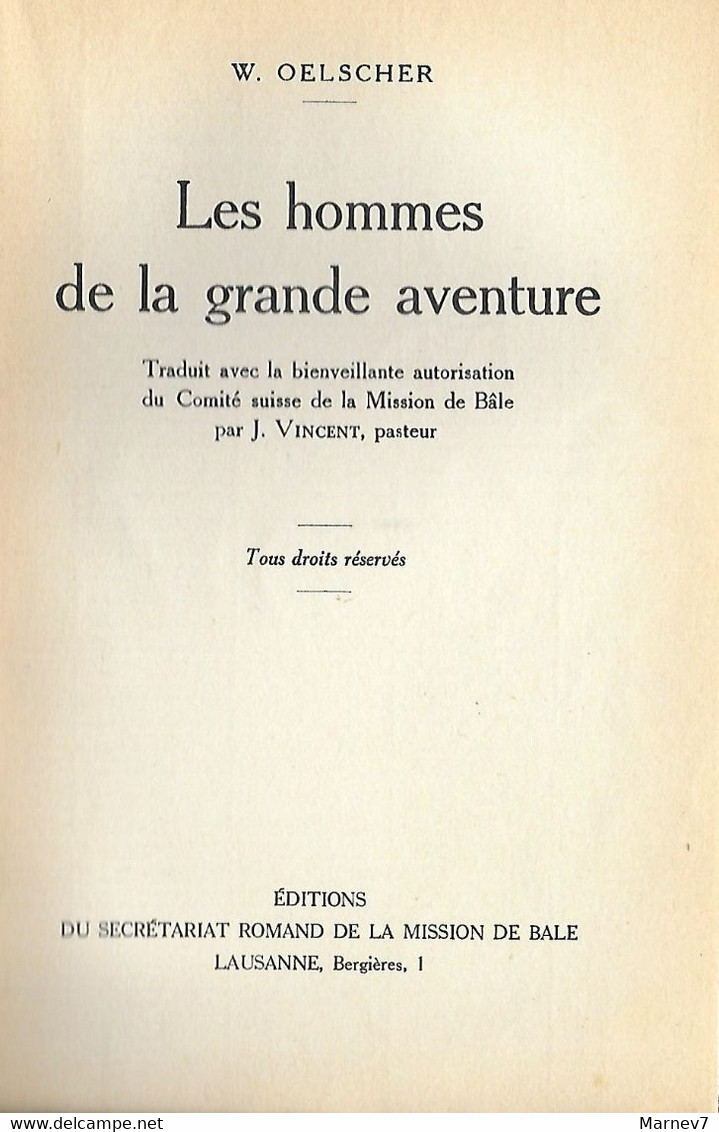 Les HOMMES De La Grande Aventure - Oelscher - - Action