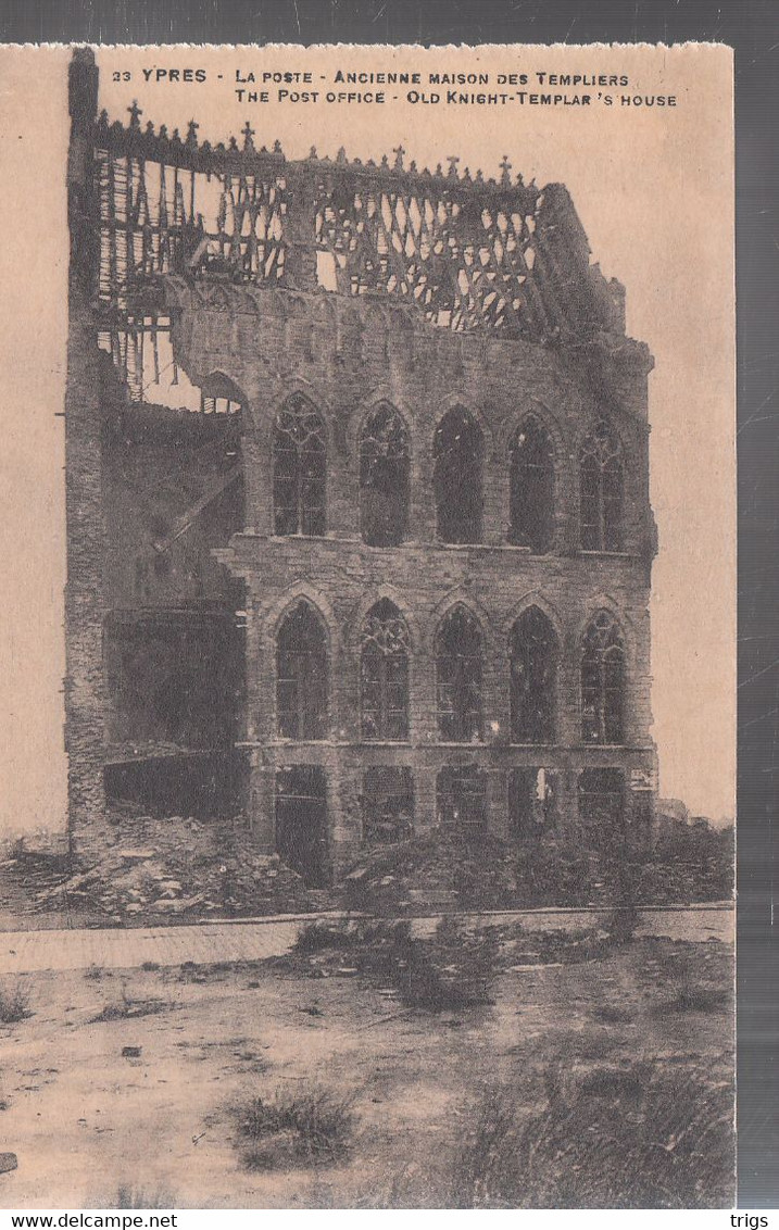 Ypres - La Poste, Ancienne Maison Des Templiers - Ieper
