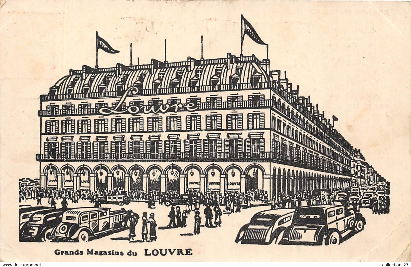 75001-PARIS- LOT DE 19 CARTES POSTALES LES GRANDS MAGASINS DU LOUVRE