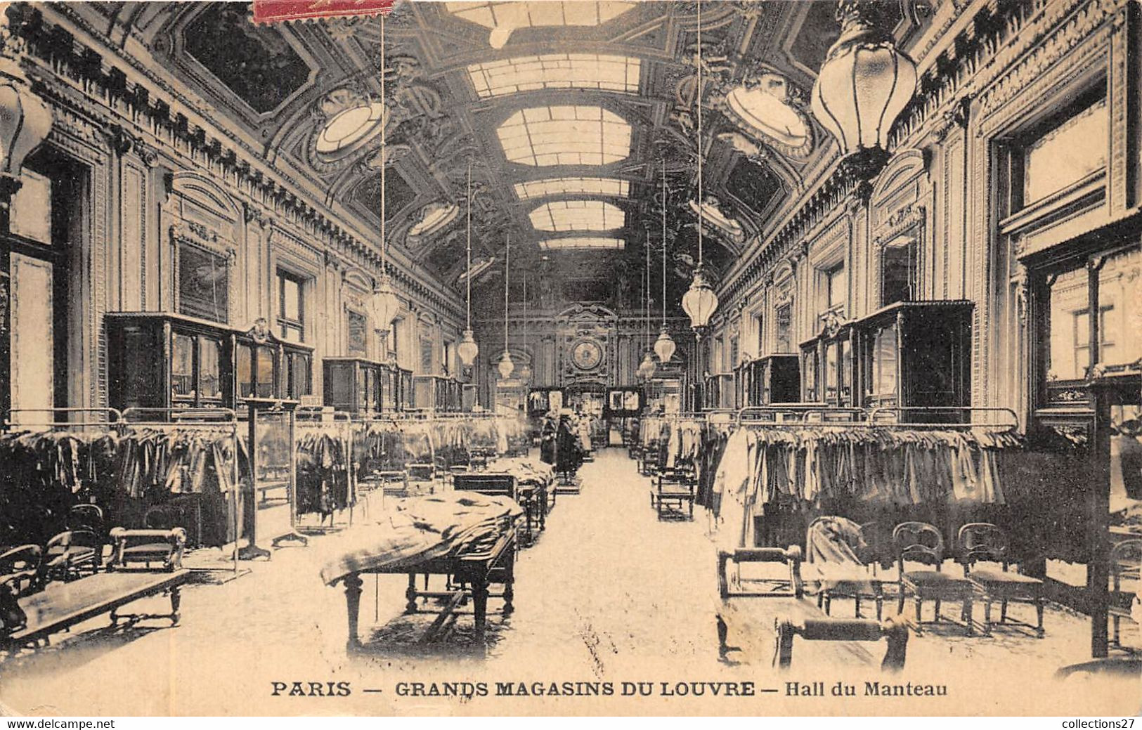 75001-PARIS- LOT DE 19 CARTES POSTALES LES GRANDS MAGASINS DU LOUVRE