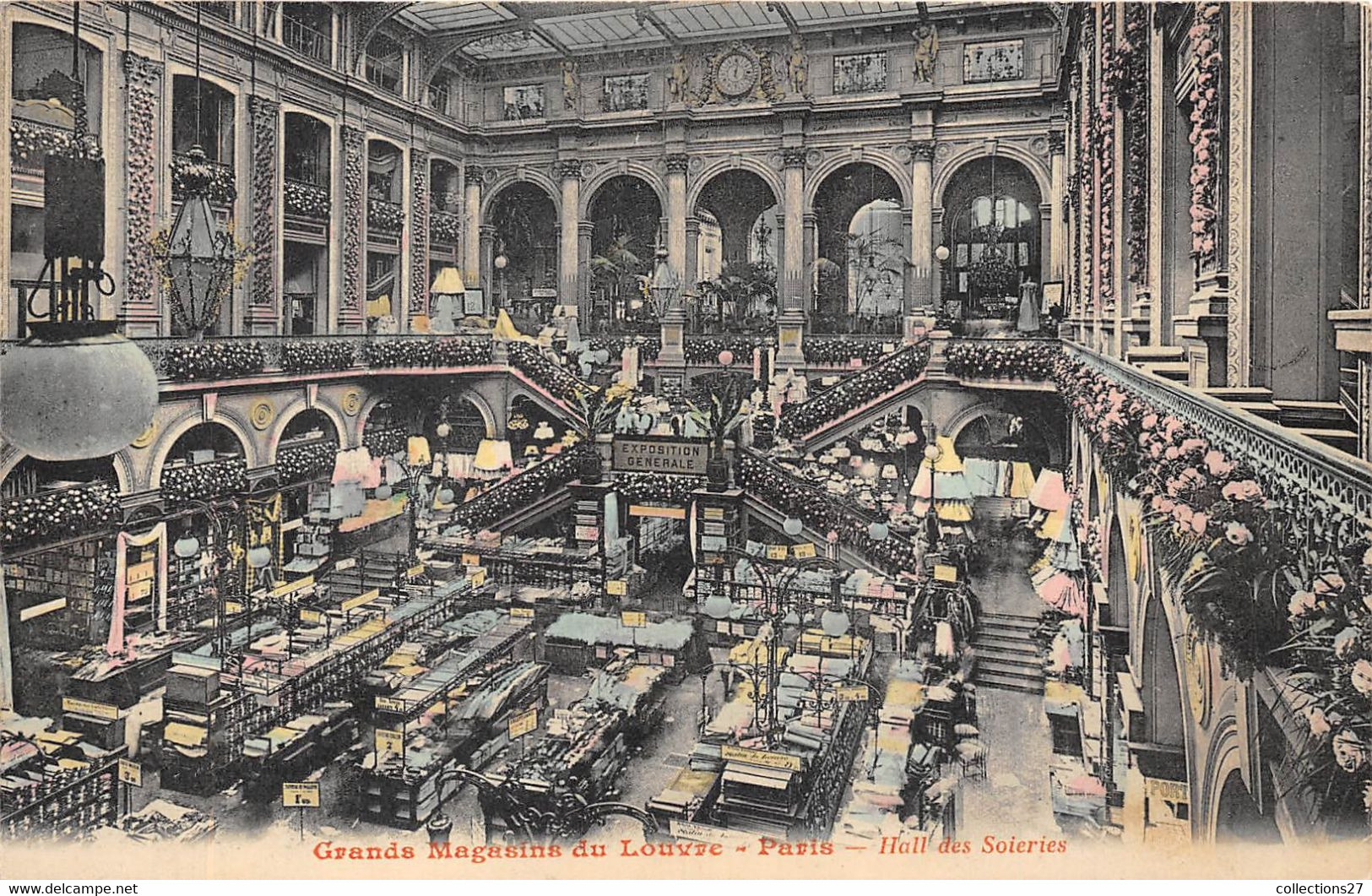 75001-PARIS- LOT DE 19 CARTES POSTALES LES GRANDS MAGASINS DU LOUVRE