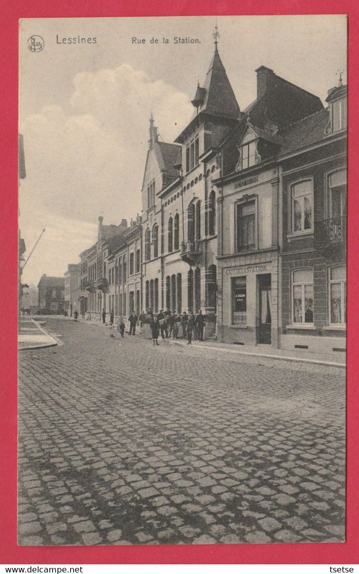 Lessines - Rue De La Station - 1908  ( Voir Verso ) - Lessen