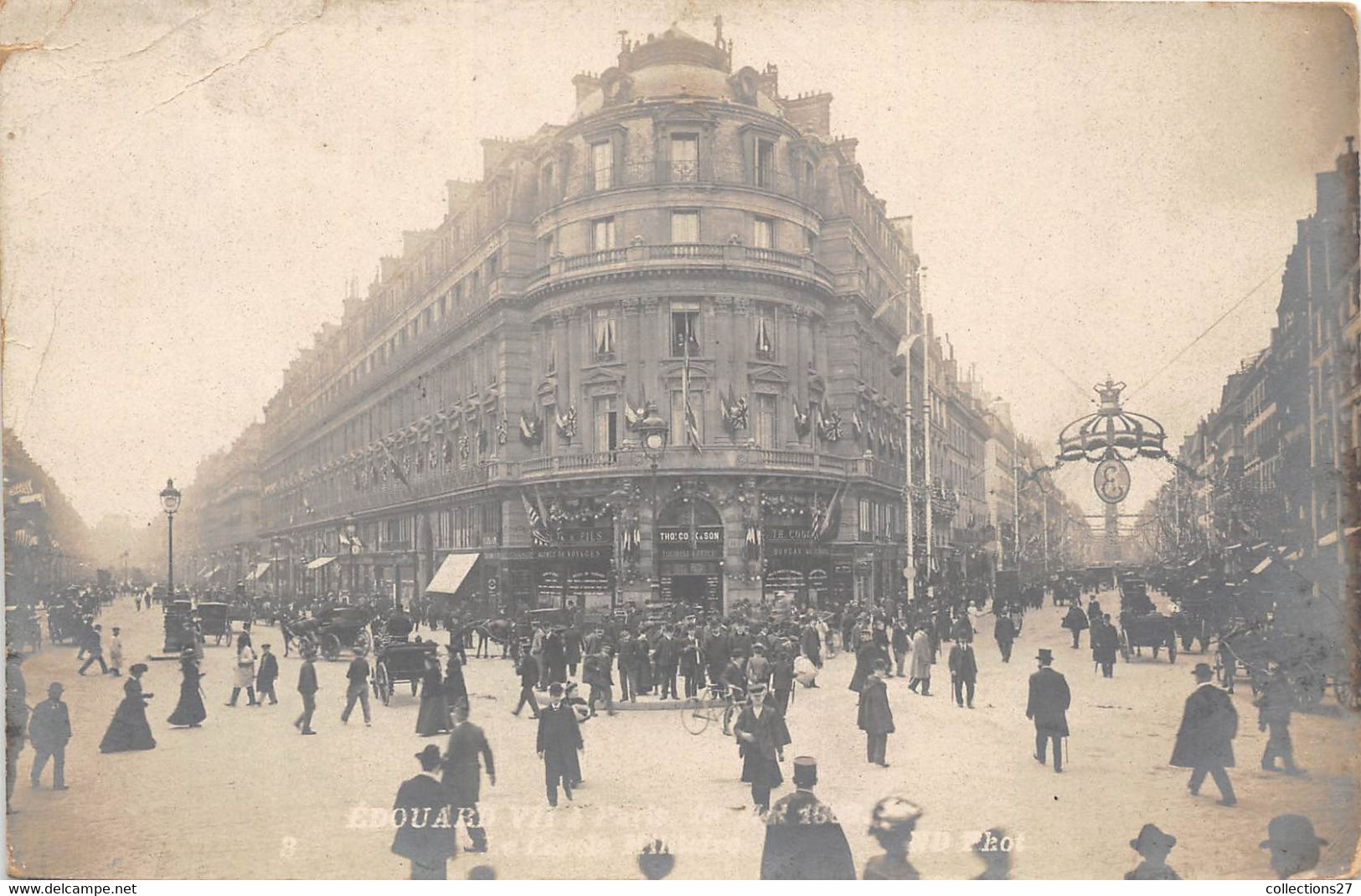 PARIS- LOT DE 5 CARTES PHOTO- EDOUARD VII A PARIS 1903 - Sonstige & Ohne Zuordnung
