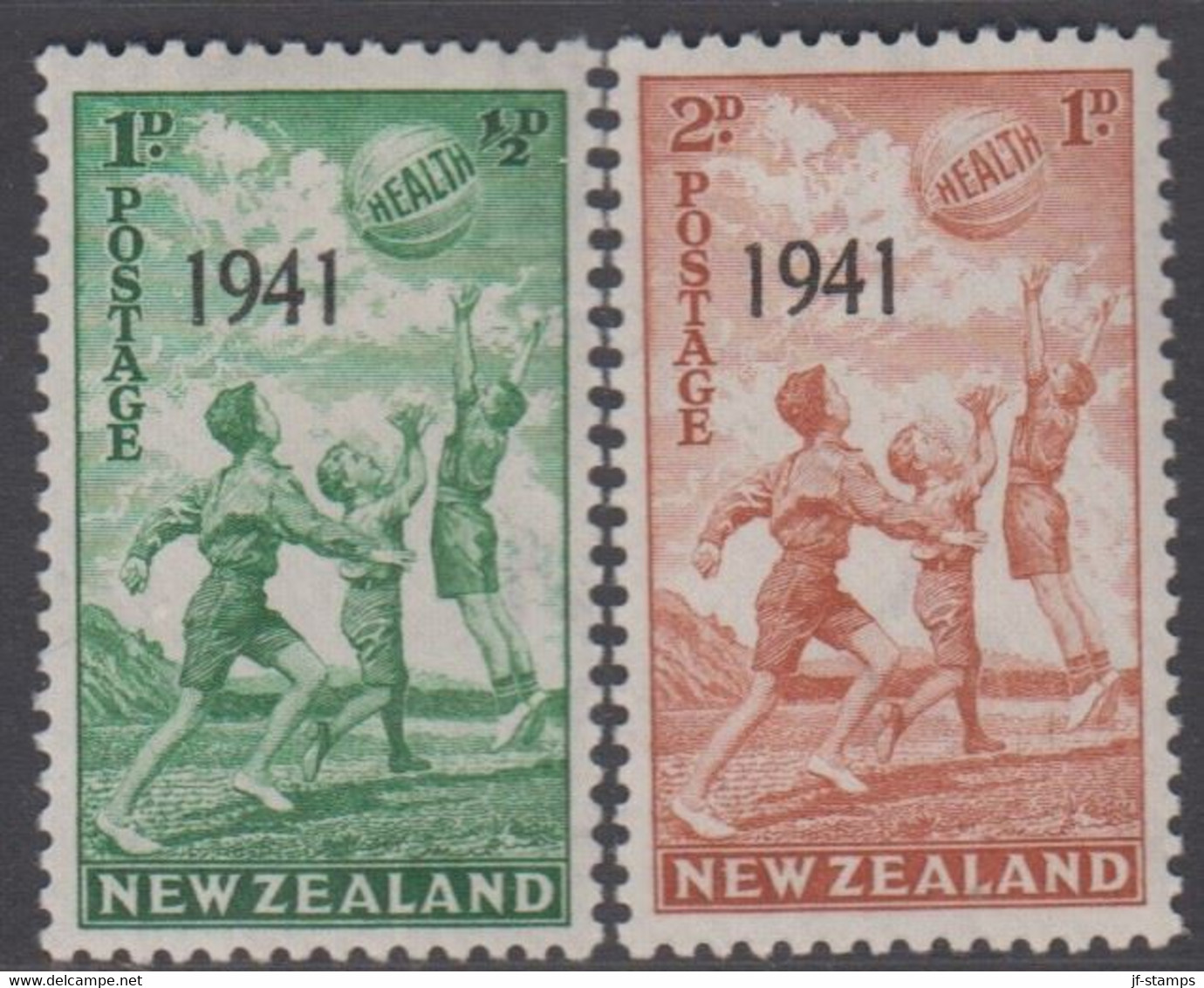 1941. New Zealand. HEALTH. Complete Set Hinged.  (MICHEL 271-272) - JF418376 - Lettres & Documents