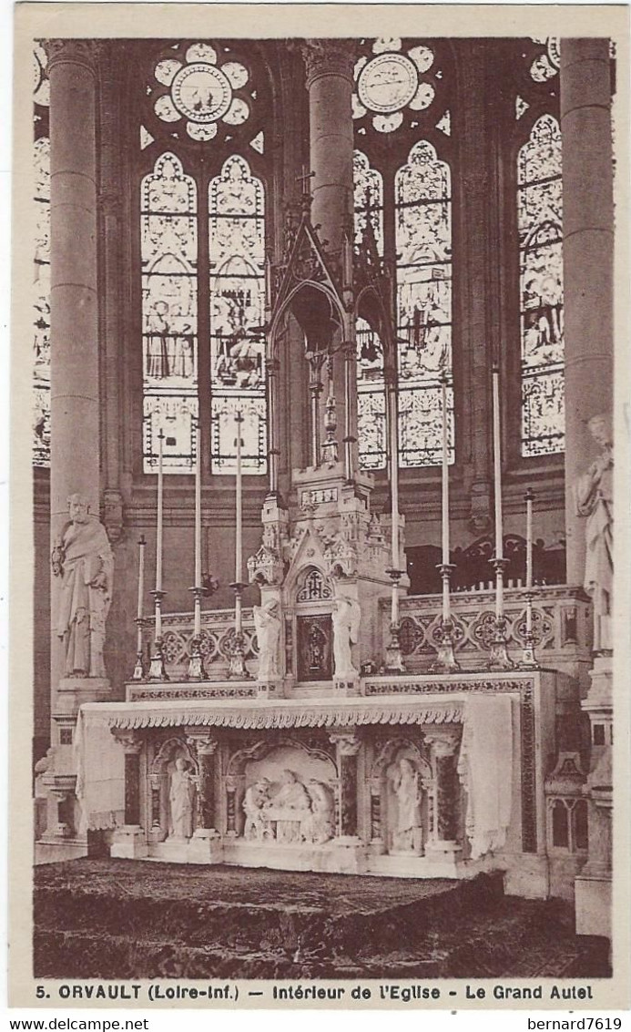 44   Orvault  -   Interieur De  L'eglise - Le Grand Autel - Orvault