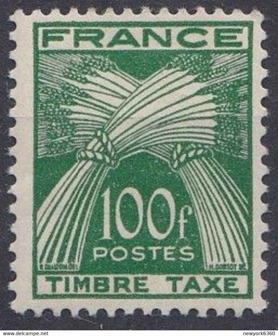 FRANCE TAXE N** 89 MNH - 1859-1959 Mint/hinged