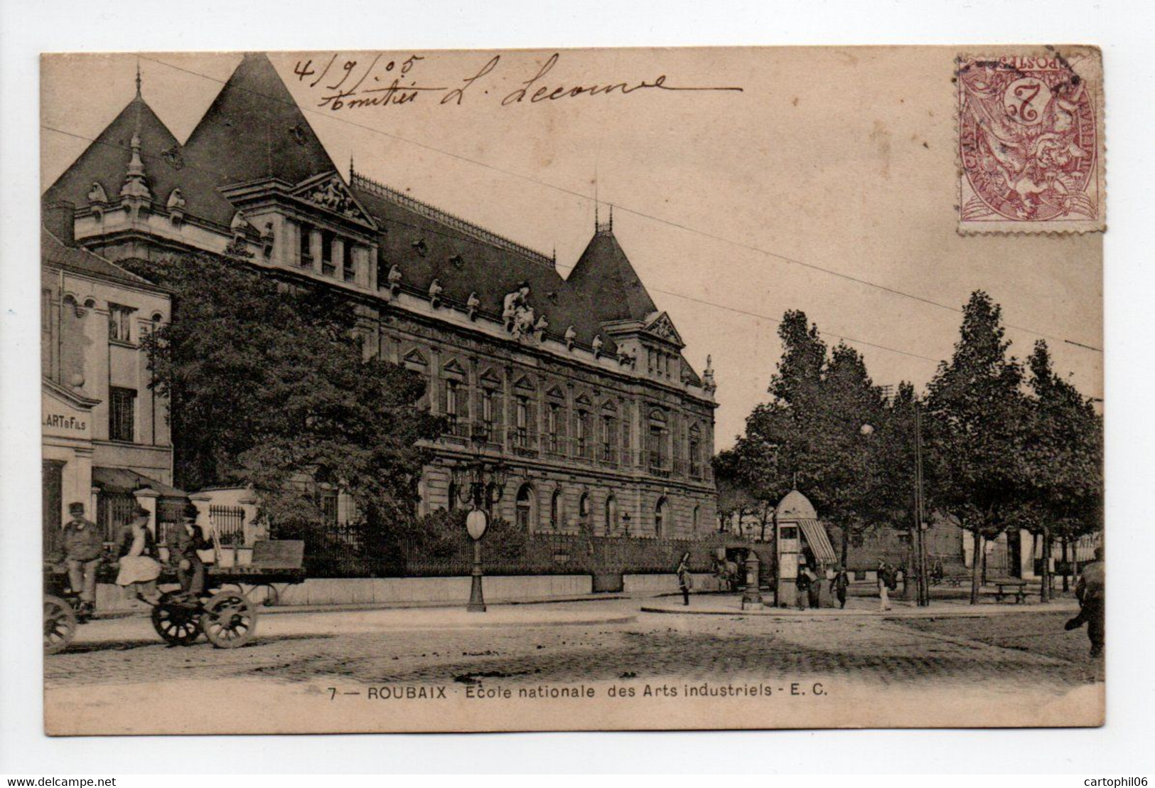 - CPA ROUBAIX (59) - Ecole Nationale Des Arts Industriels 1905 - Edition E. C. N° 7 - - Roubaix