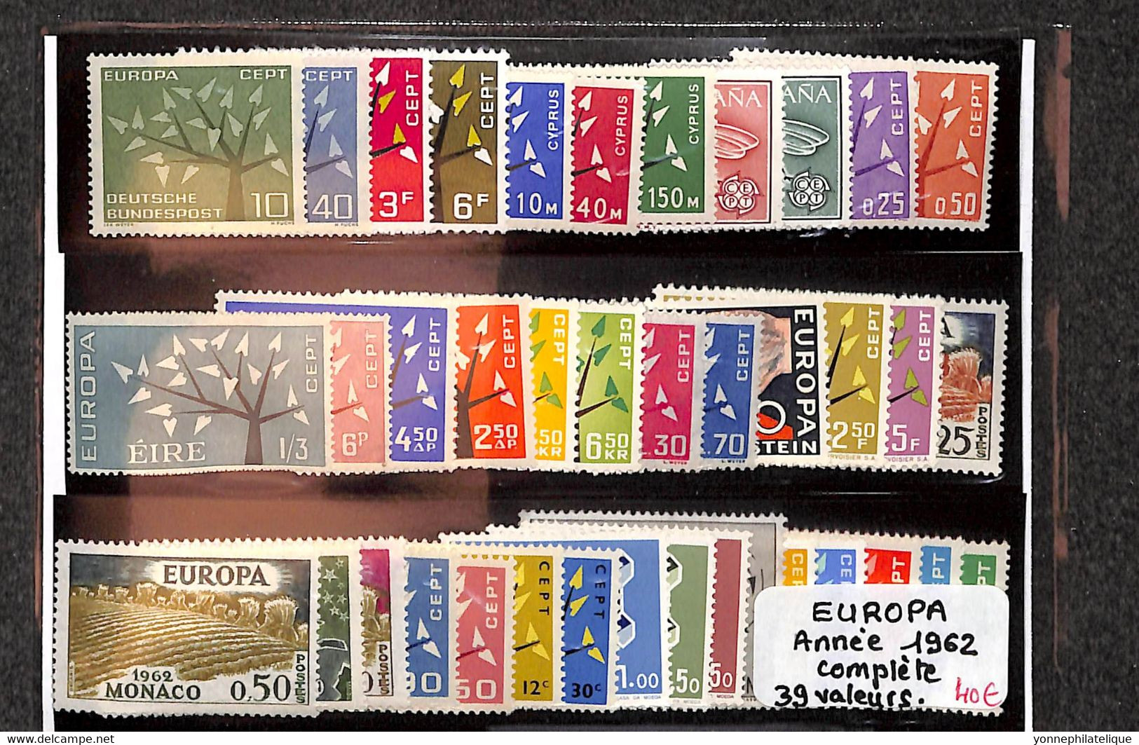 EUROPA - Année Complete 1962 Xx (   Neufs Sans Charnières ) - 1960-1969
