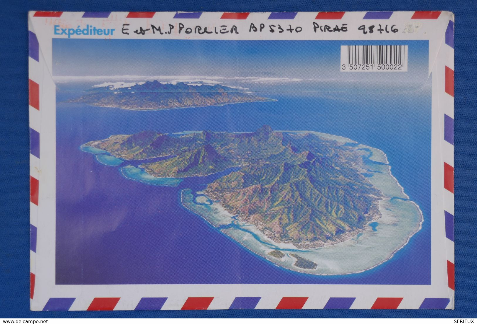 Q23 TAHITI BELLE LETTRE 2011 PETIT BUREAU MAHINA POUR PEYRELEVADE FRANCE+ AFFRANCH. PLAISANT - Tahití