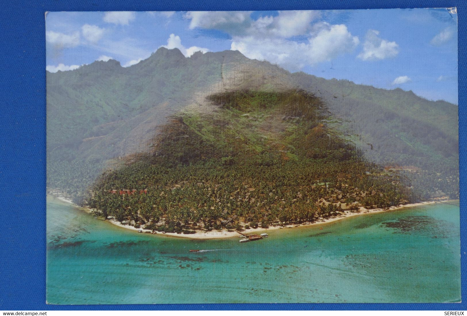 Q23 TAHITI BELLE CARTE  2012 MOREA  POUR LE RAINCY FRANCE+ AFFRANCH. PLAISANT - Tahiti