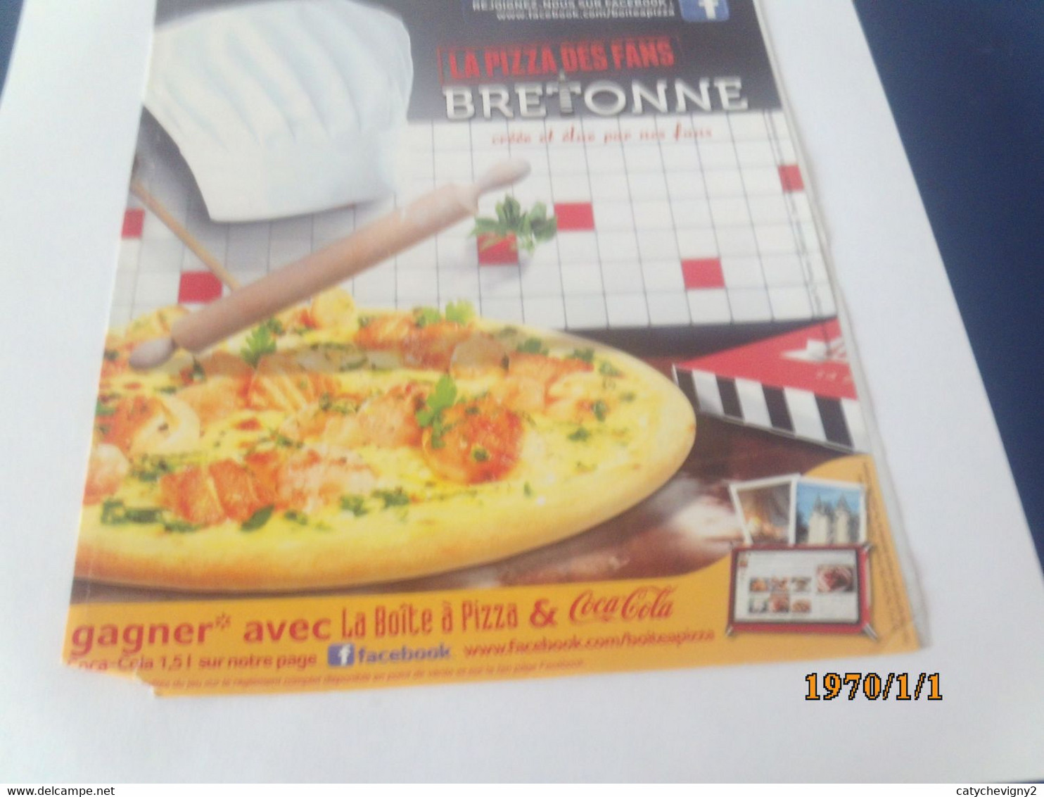 LOT DE 10 DEPLIANTS DE PIZZAS   QUI FAIT LA MEILLEURE PIZZA - Poster & Plakate