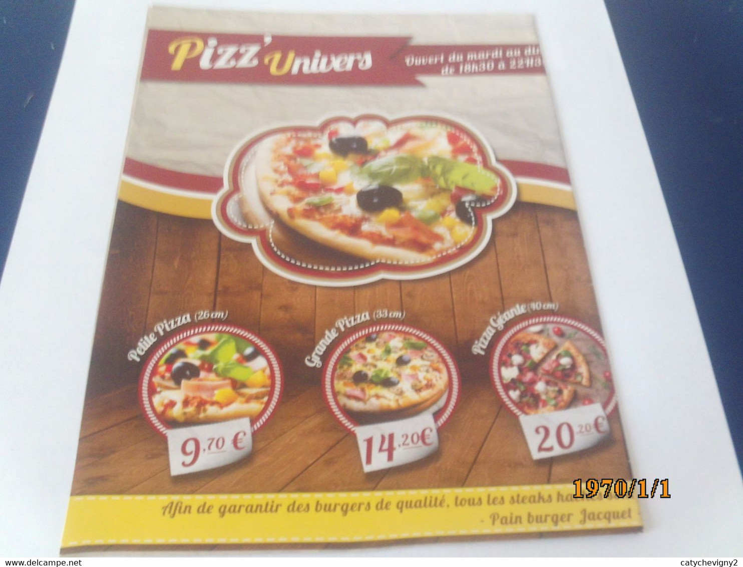 LOT DE 10 DEPLIANTS DE PIZZAS   QUI FAIT LA MEILLEURE PIZZA