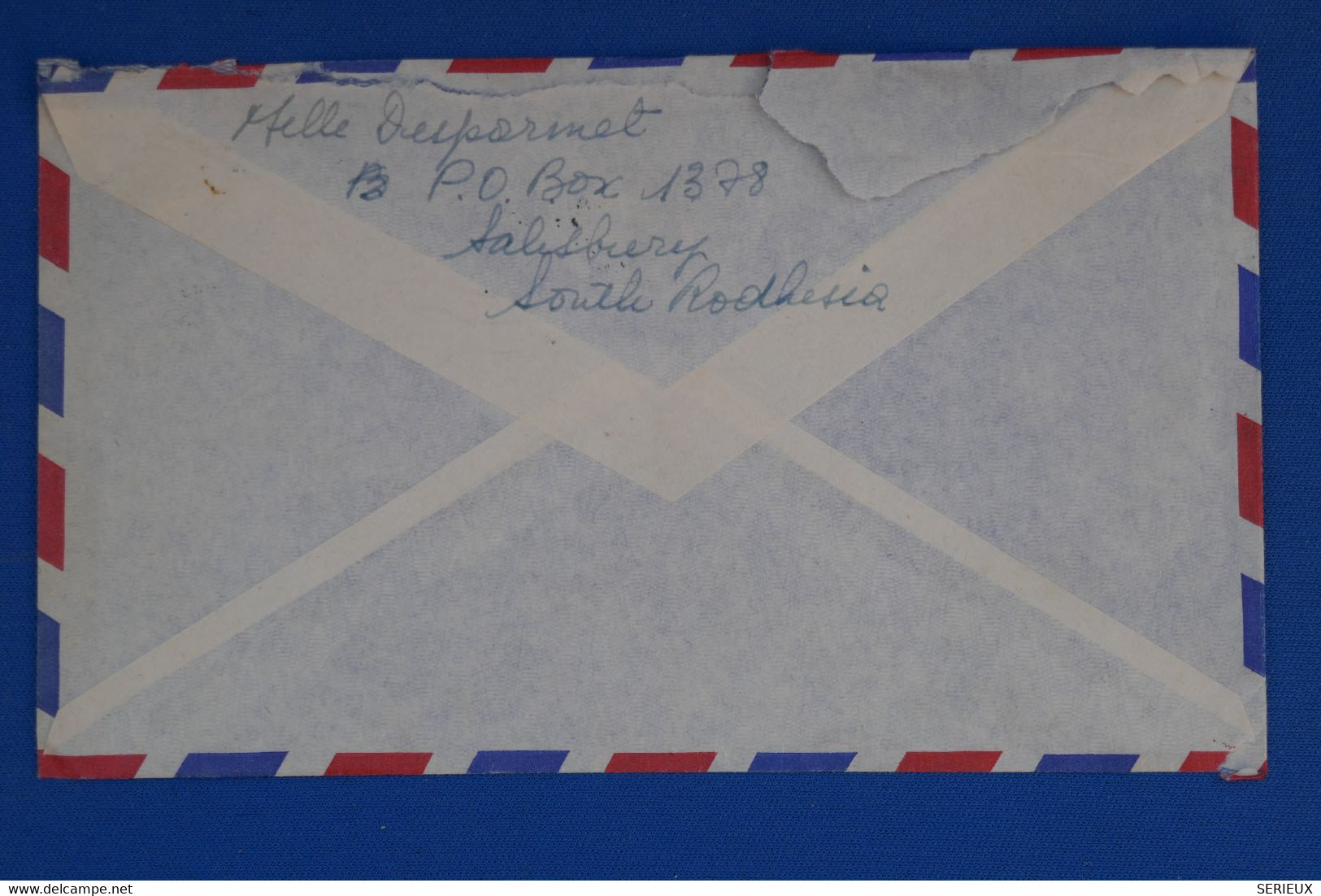 Q23 RHODESIA BELLE LETTRE 1963 SALISBURY POUR PARIS FRANCE+ AFFRANCH. PLAISANT - Southern Rhodesia (...-1964)