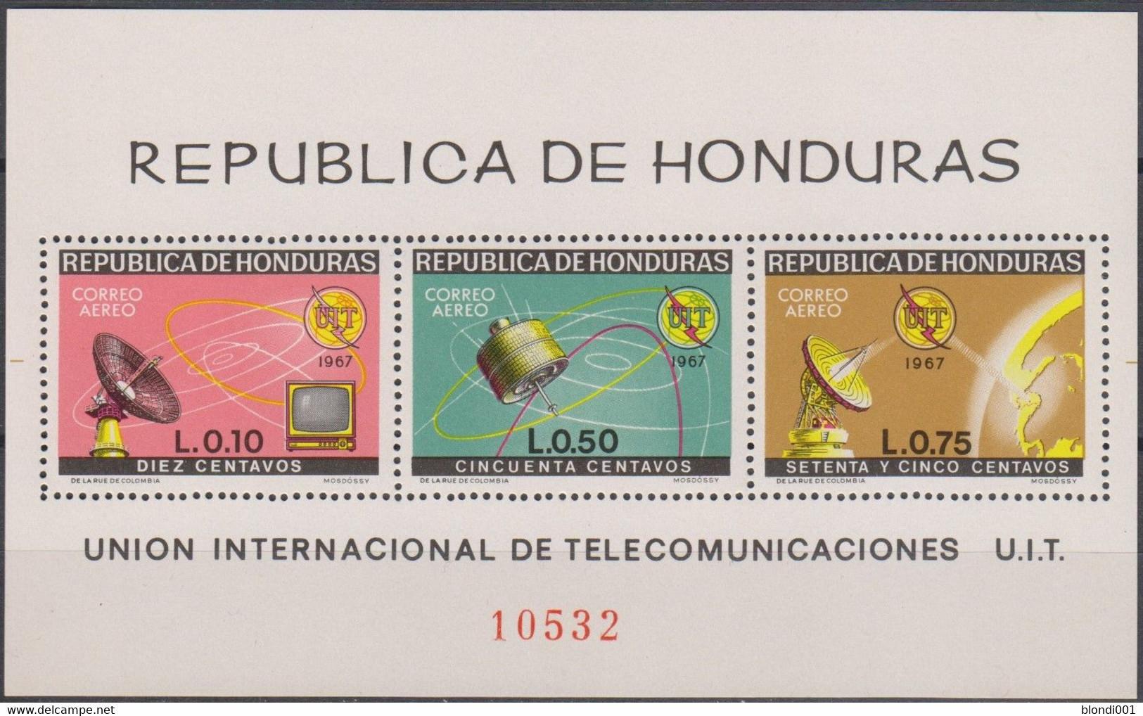 SPACE - UIT - HONDURAS - S/S MNH - Collections