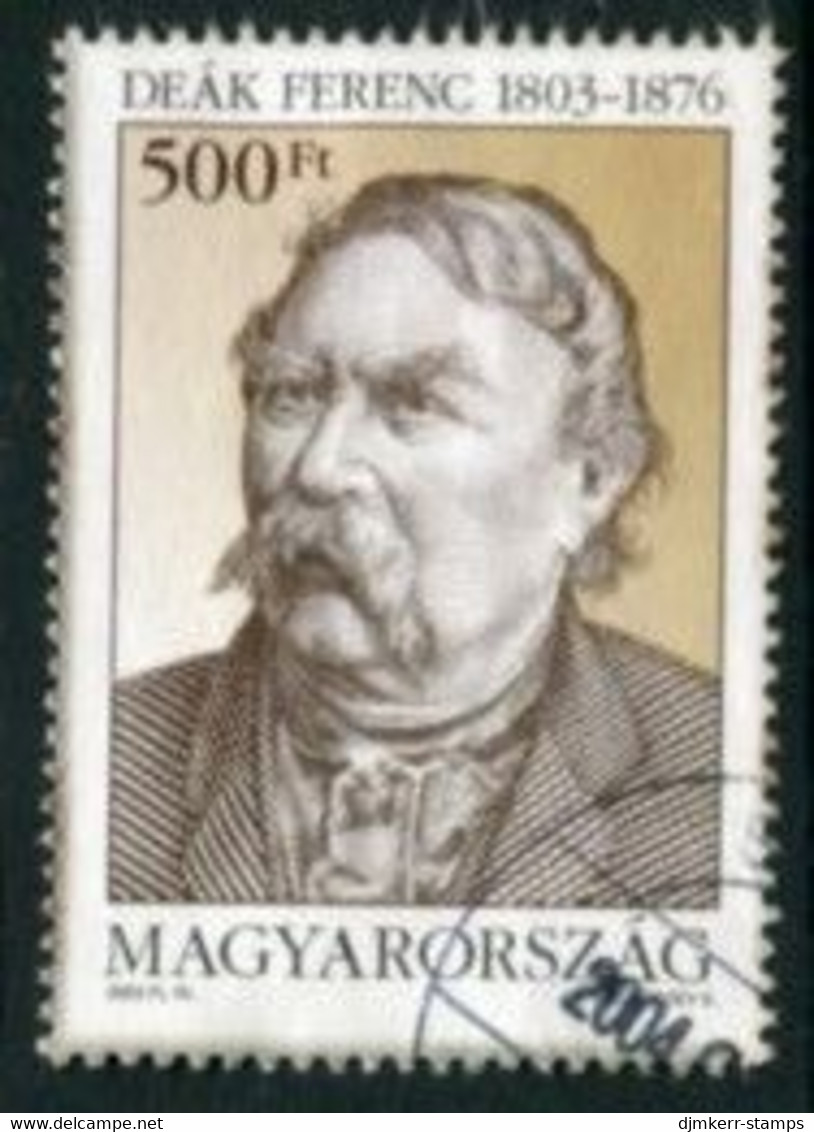 HUNGARY 2003 Ferenc Deak Bicentenary Single Ex Block Used.  Michel 4815 - Usado