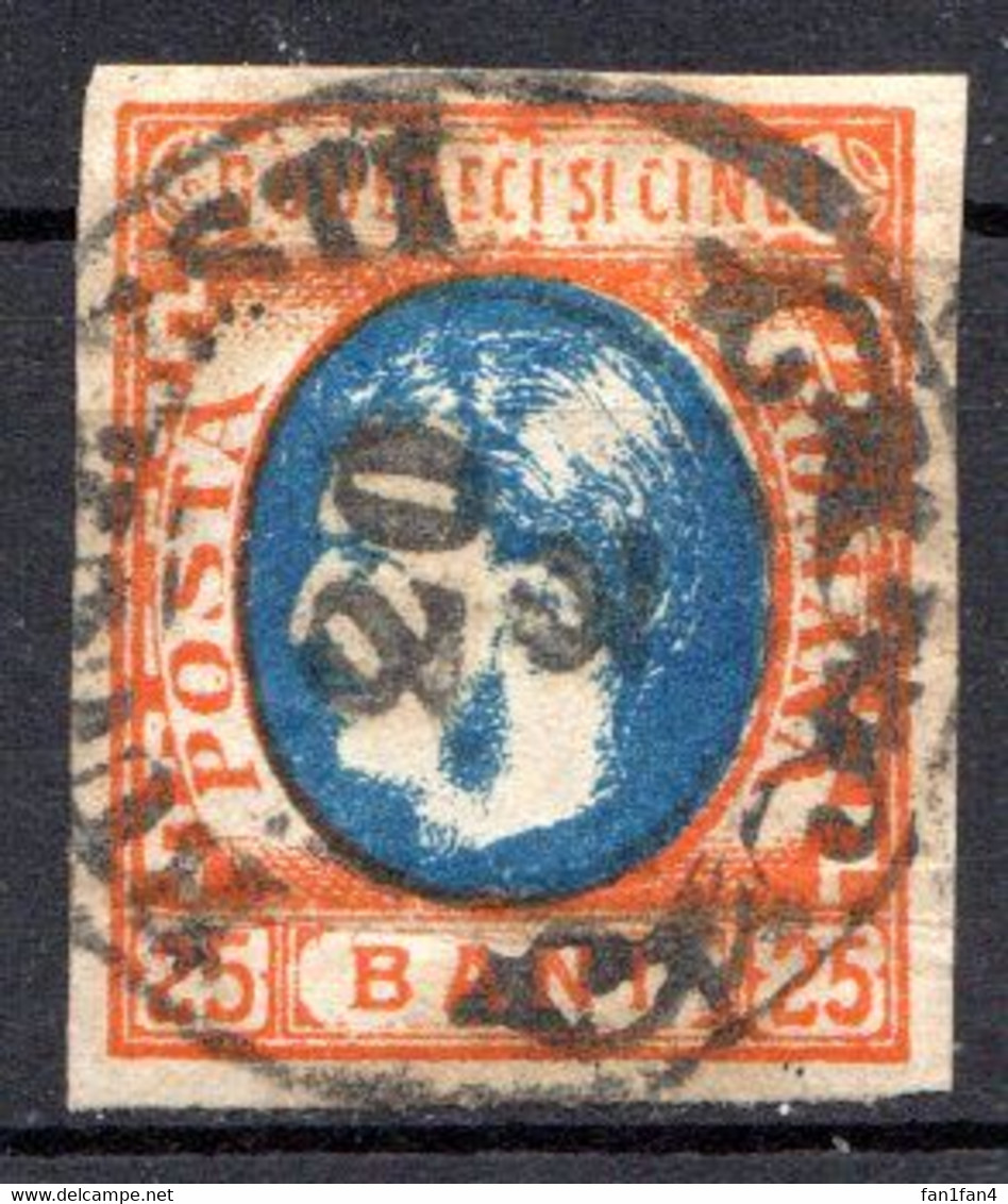 ROUMANIE - (Principauté) - 1869 - N° 24 - 25 B. Orange Et Bleu - (Prince Charles) - 1858-1880 Moldavia & Principato