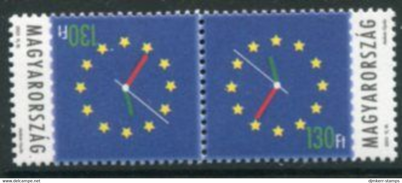 HUNGARY 2003 EU Entry II Tete-beche Pair MNH / **  Michel 4814 Kd - Unused Stamps