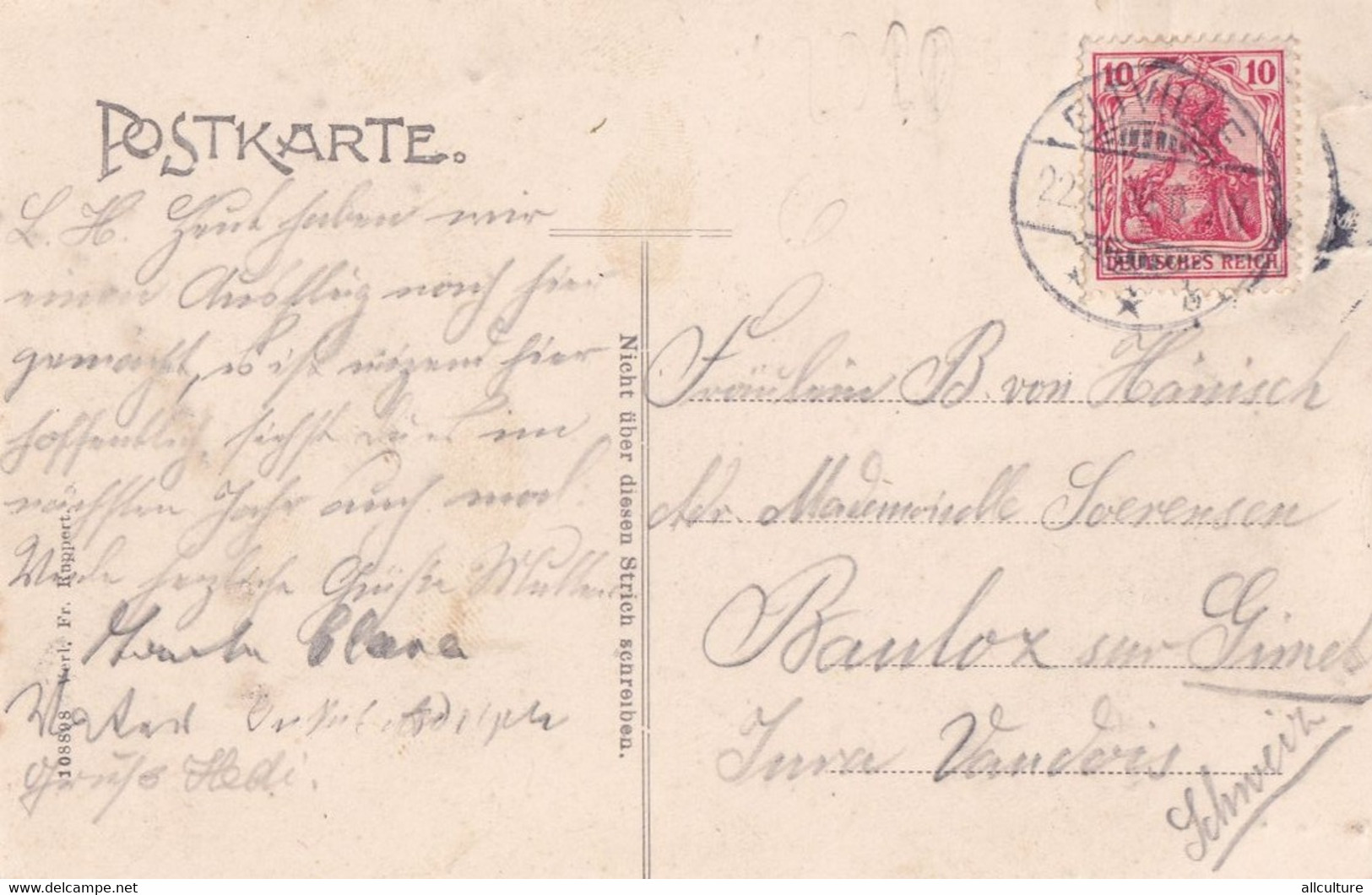 A4126- Gruss Aus Schlangenbad, Eltville 1906 Deutsches Reich Stamp Used Postcard - Schlangenbad