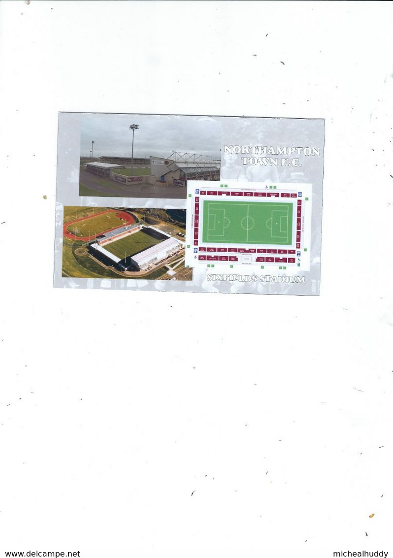 UK FOOTBALL LEAGUE   SIXFIELDS STADIUM  HOME  OF NORTHAMPTON  TOWN  FC - Stadi