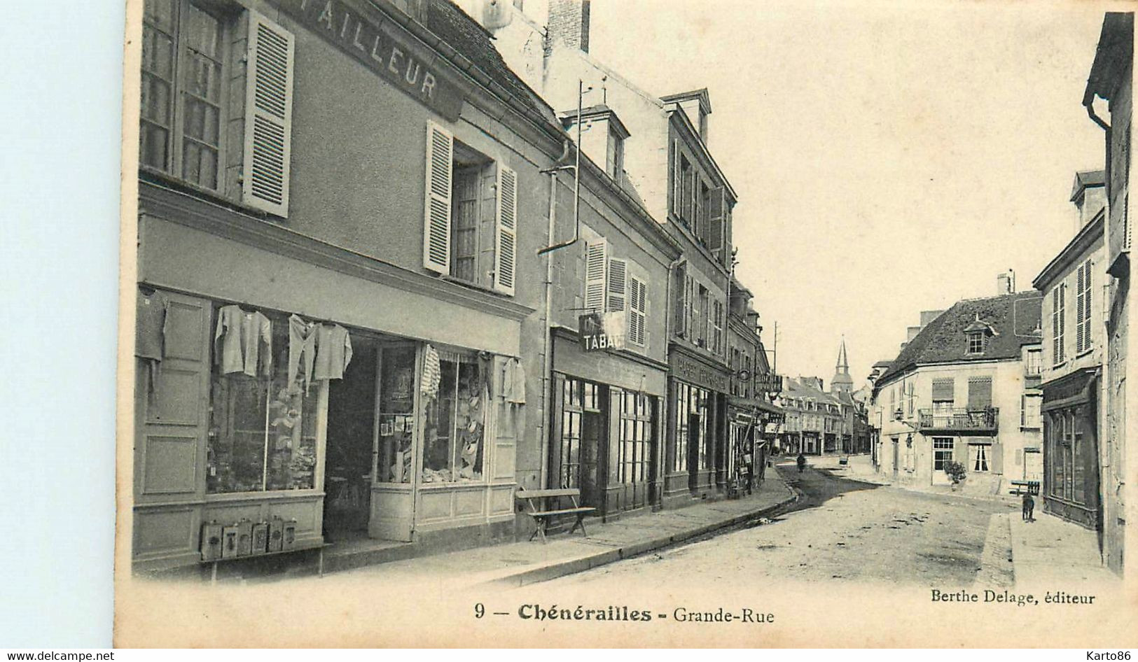 Chénérailles * La Grande Rue * Débit De Tabac Tabacs Café * Tailleur - Chenerailles