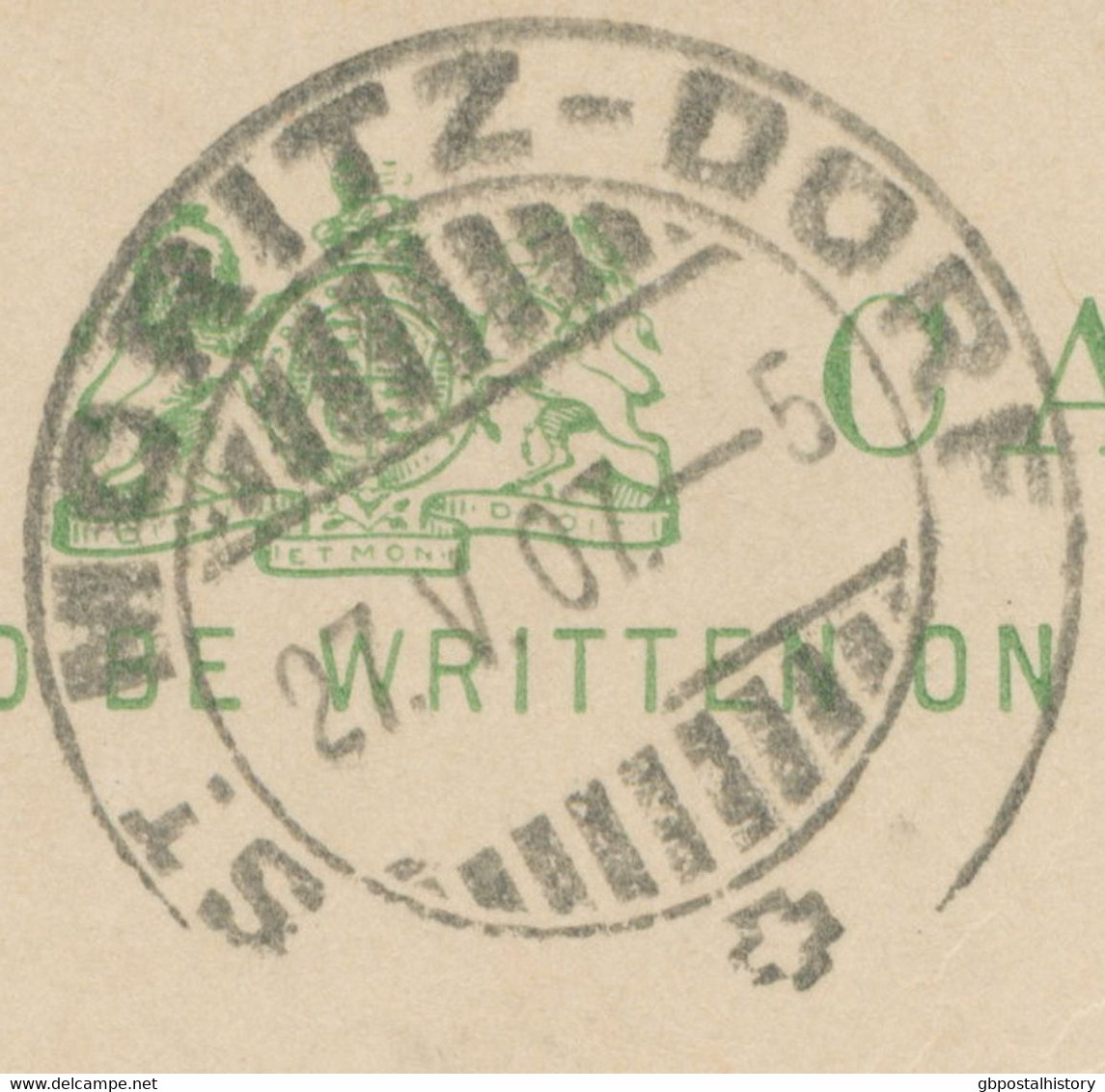 GB „TIVERTON“ Double Circle (26mm) On Superb EVII ½d Postal Stationery Postcard Uprated With ½ D To Switzerland - Briefe U. Dokumente