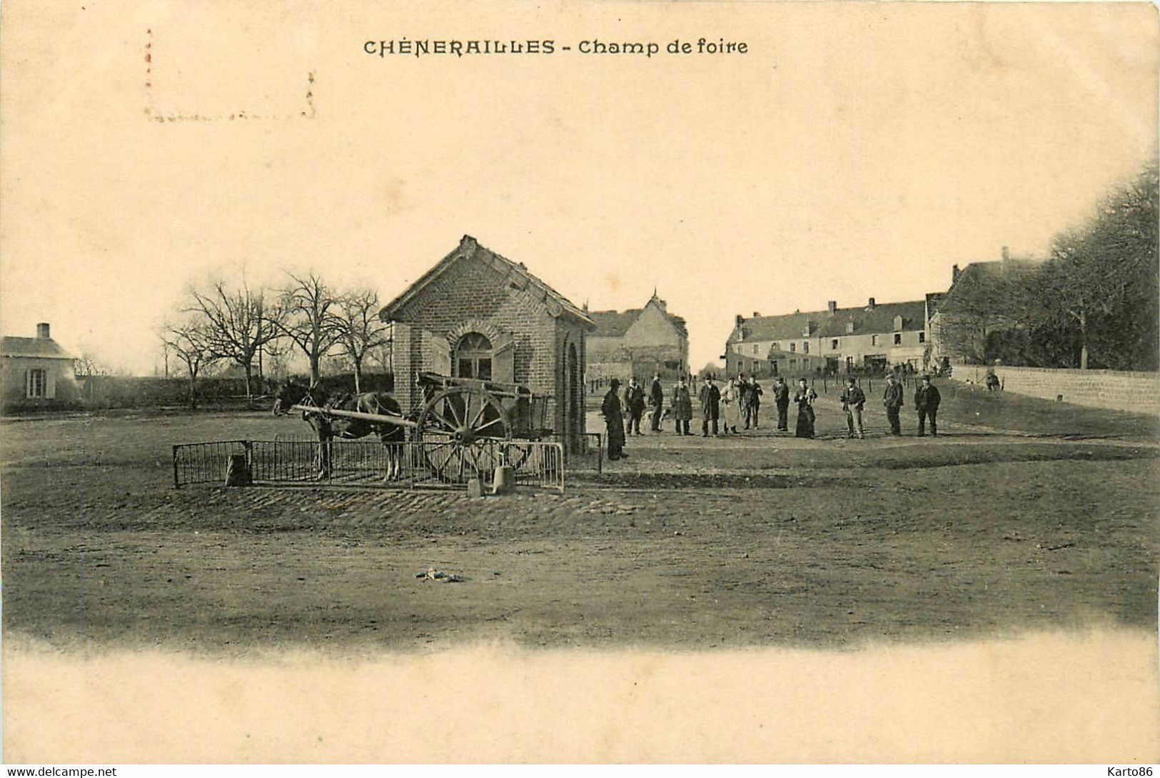 Chénérailles * Le Champ De Foire * Balance Bascule Poids Public * Attelage - Chenerailles