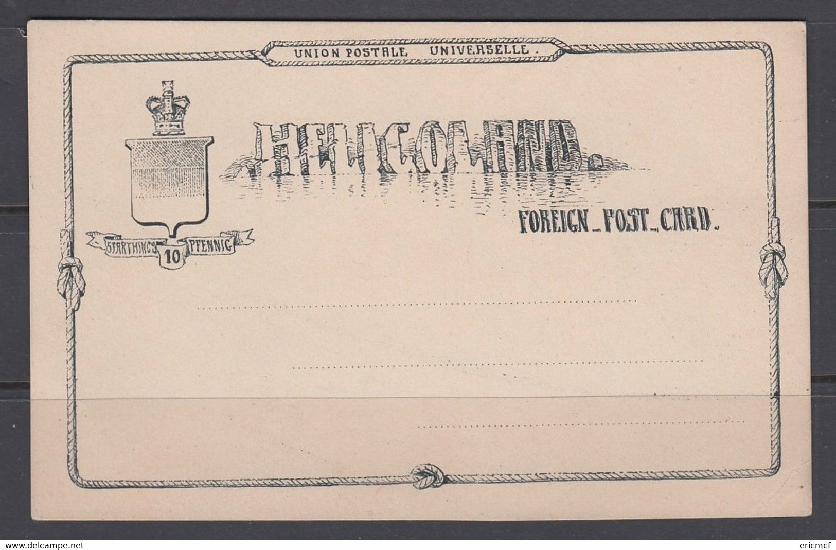 Heligoland 1878 Postal Stationery Card H&G3 Unused               / Gro2 - Heligoland