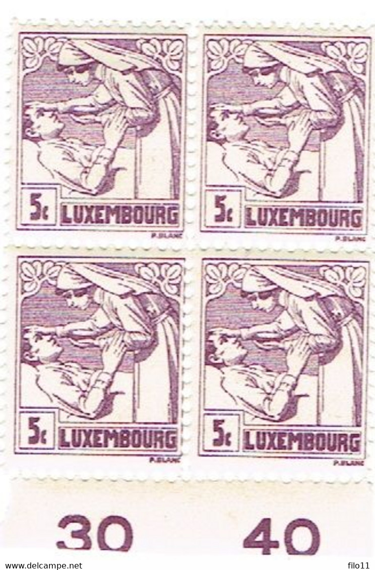 Luxembourg Un Quatre Caritas. - Blocs & Hojas