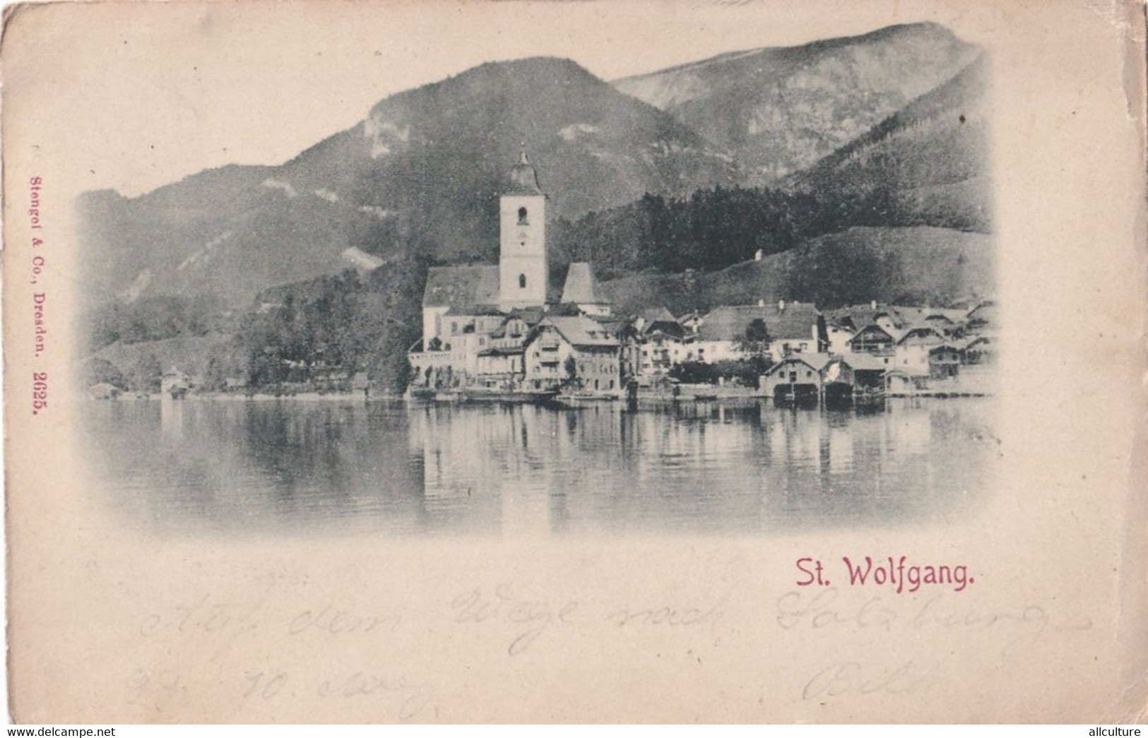 A3873 - Austria - St. Wolfgang VINTAGE POSTCARD USED 1899 MADE BY STANGEL & CO  DRESDEN 2625 - Gmünd
