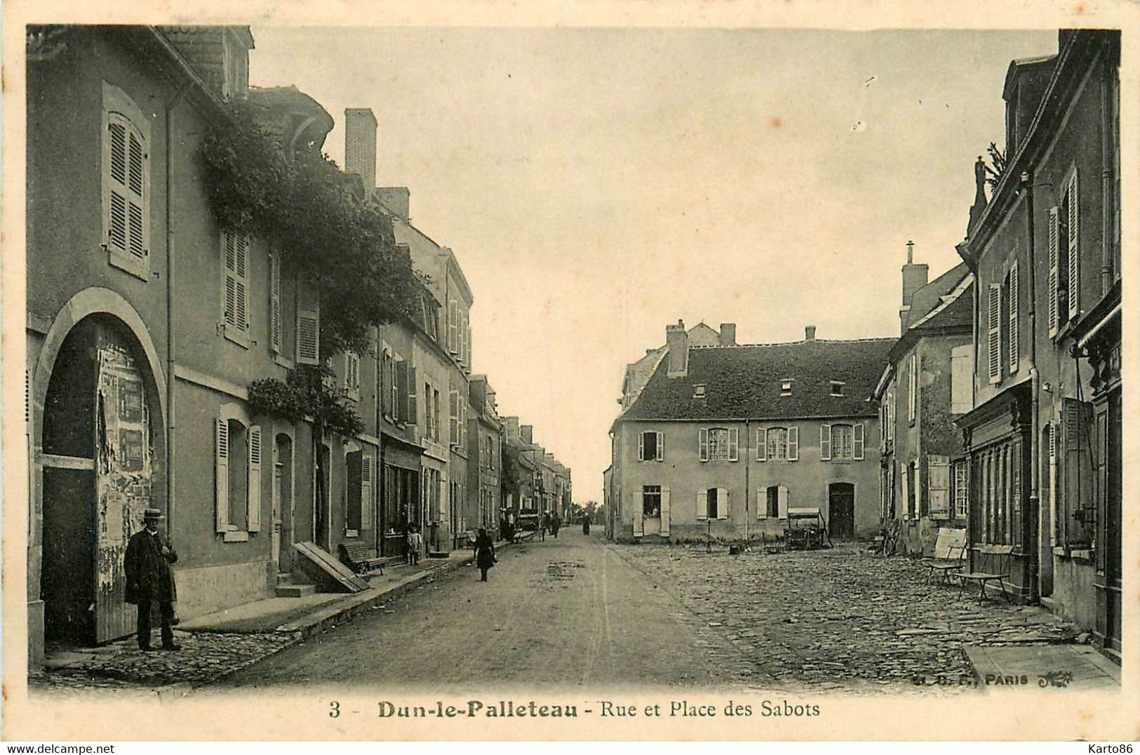 Dun Le Palleteau * Rue Et Place Des Sabots * Commerces Magasins - Dun Le Palestel