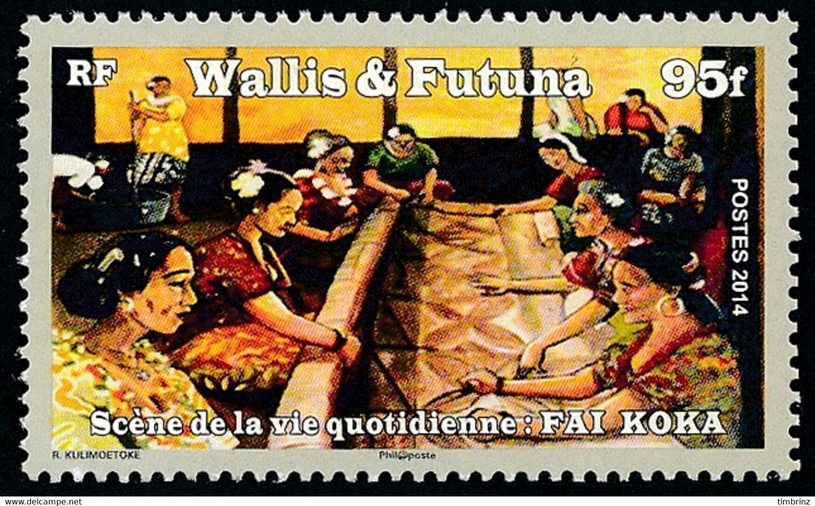 WALLIS ET FUTUNA 2014 - Yv. 811 **  - Scène De La Vie Quotidienne: Fai Koka  ..Réf.W&F23487 - Ungebraucht