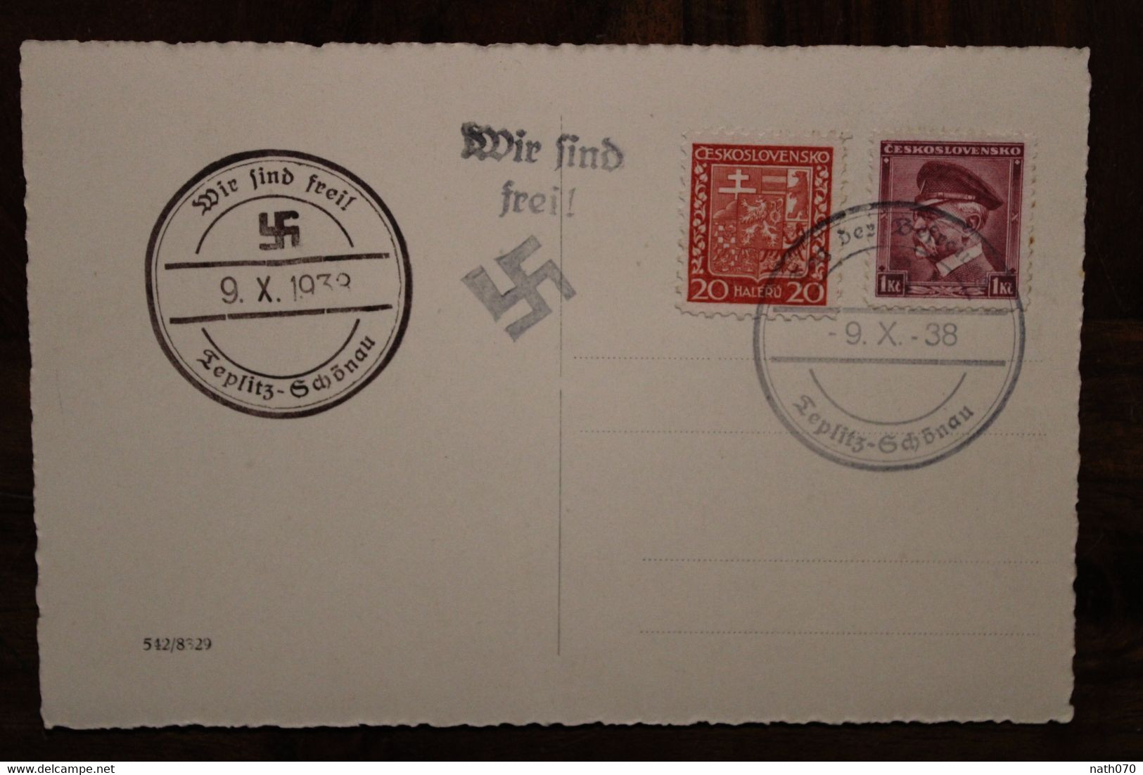 Cpa AK 1939 Teplitz Schönau Tschechoslowakei Deutsches Reich - Storia Postale